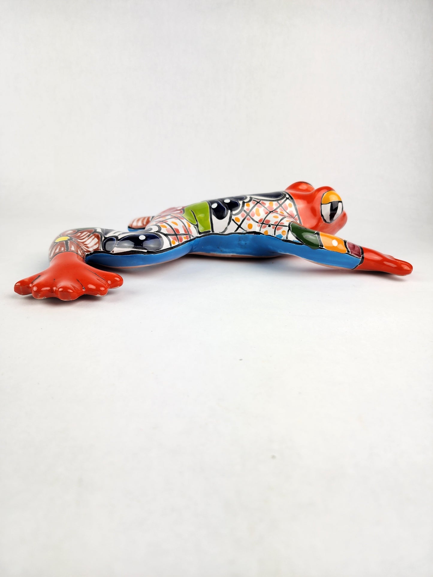 Mexican Orange Frog Figurine – Talavera Ceramic Folk Art