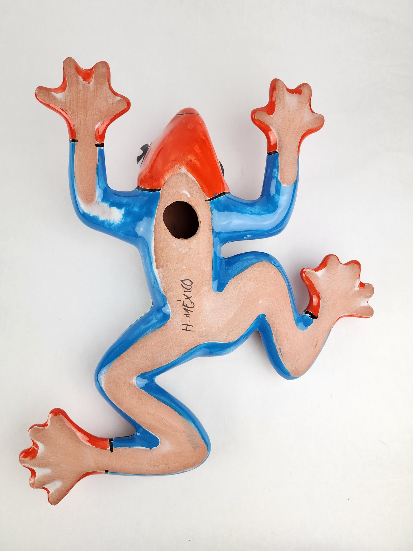 Mexican Orange Frog Figurine – Talavera Ceramic Folk Art