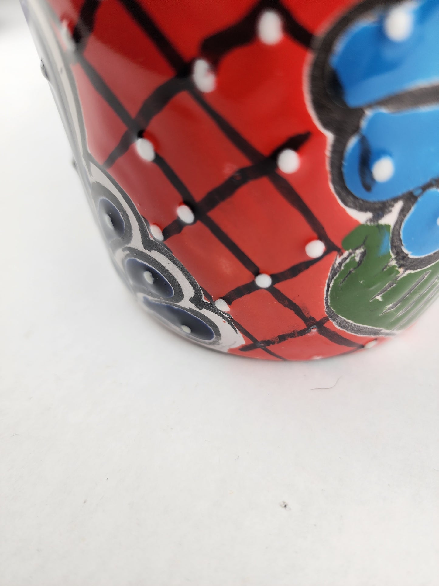 Boho Ceramic Planter – Colorful Mexican Talavera Pot