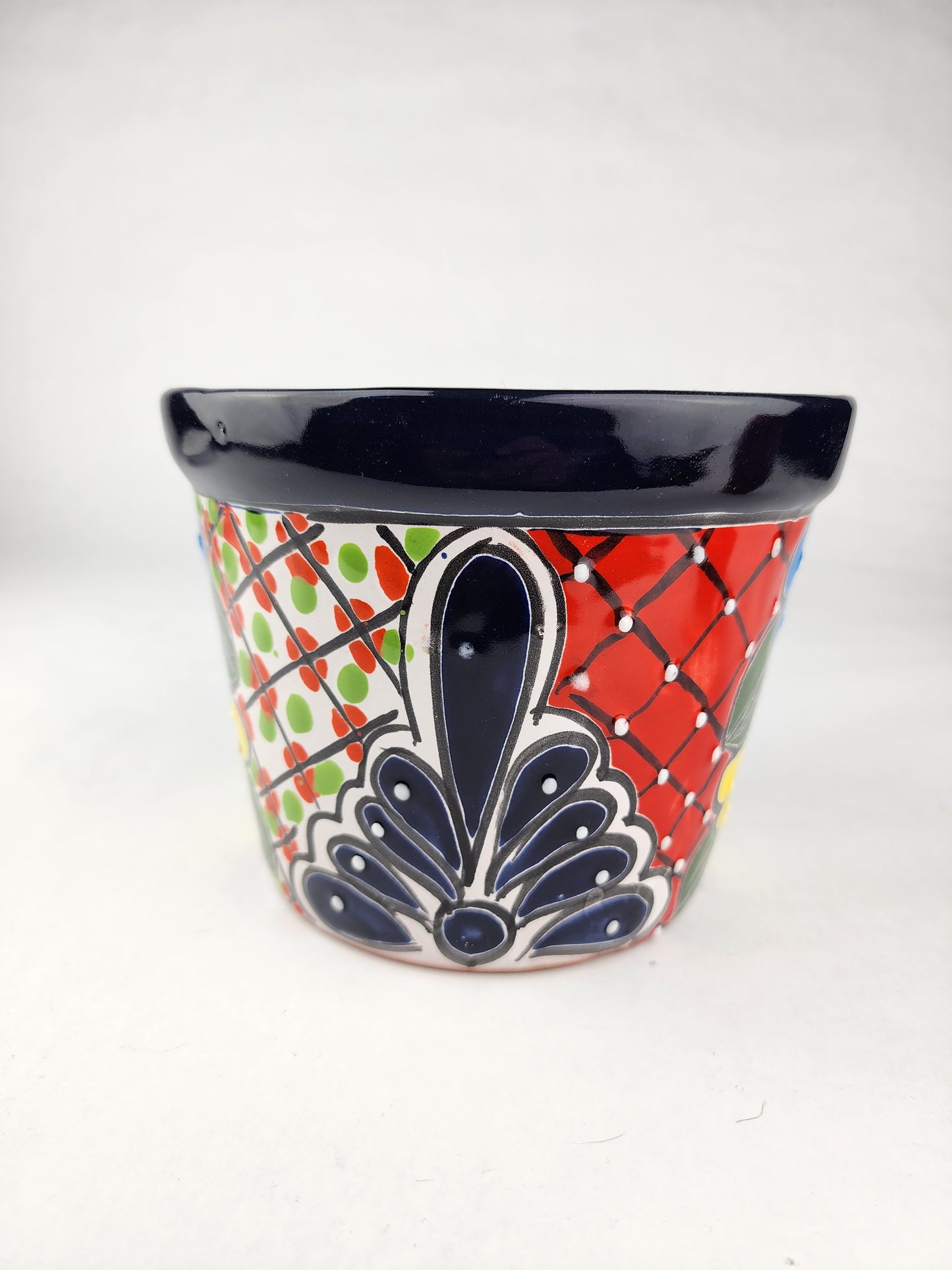 Talavera Ceramic Planter – Artistic Mexican Folk Art Pot