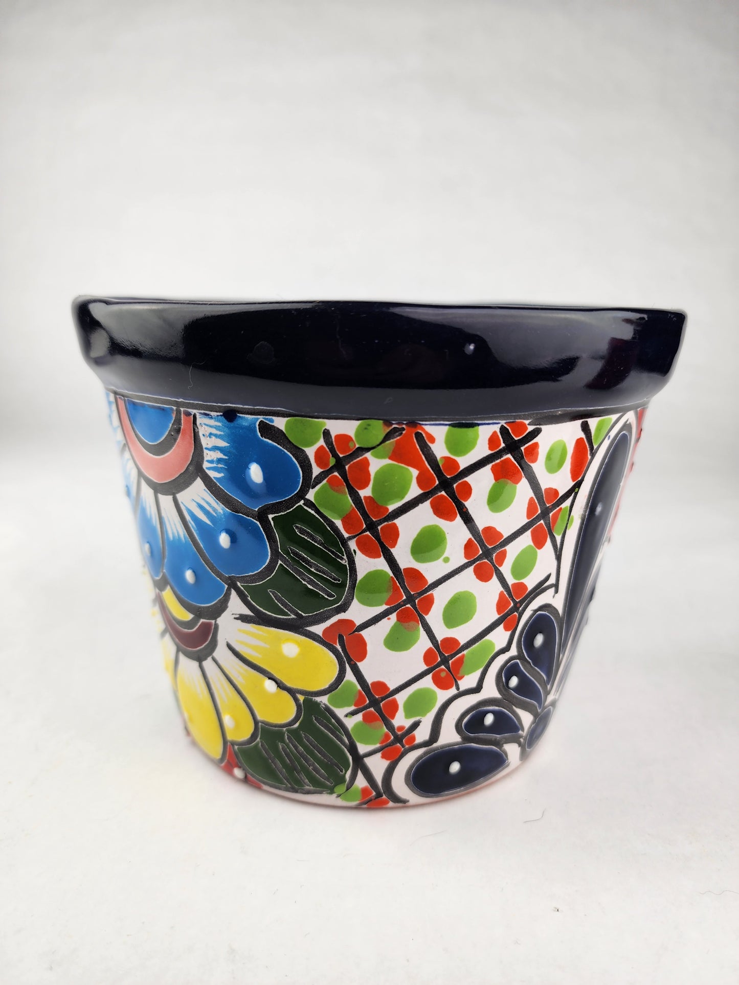 Talavera Ceramic Planter – Artistic Mexican Folk Art Pot