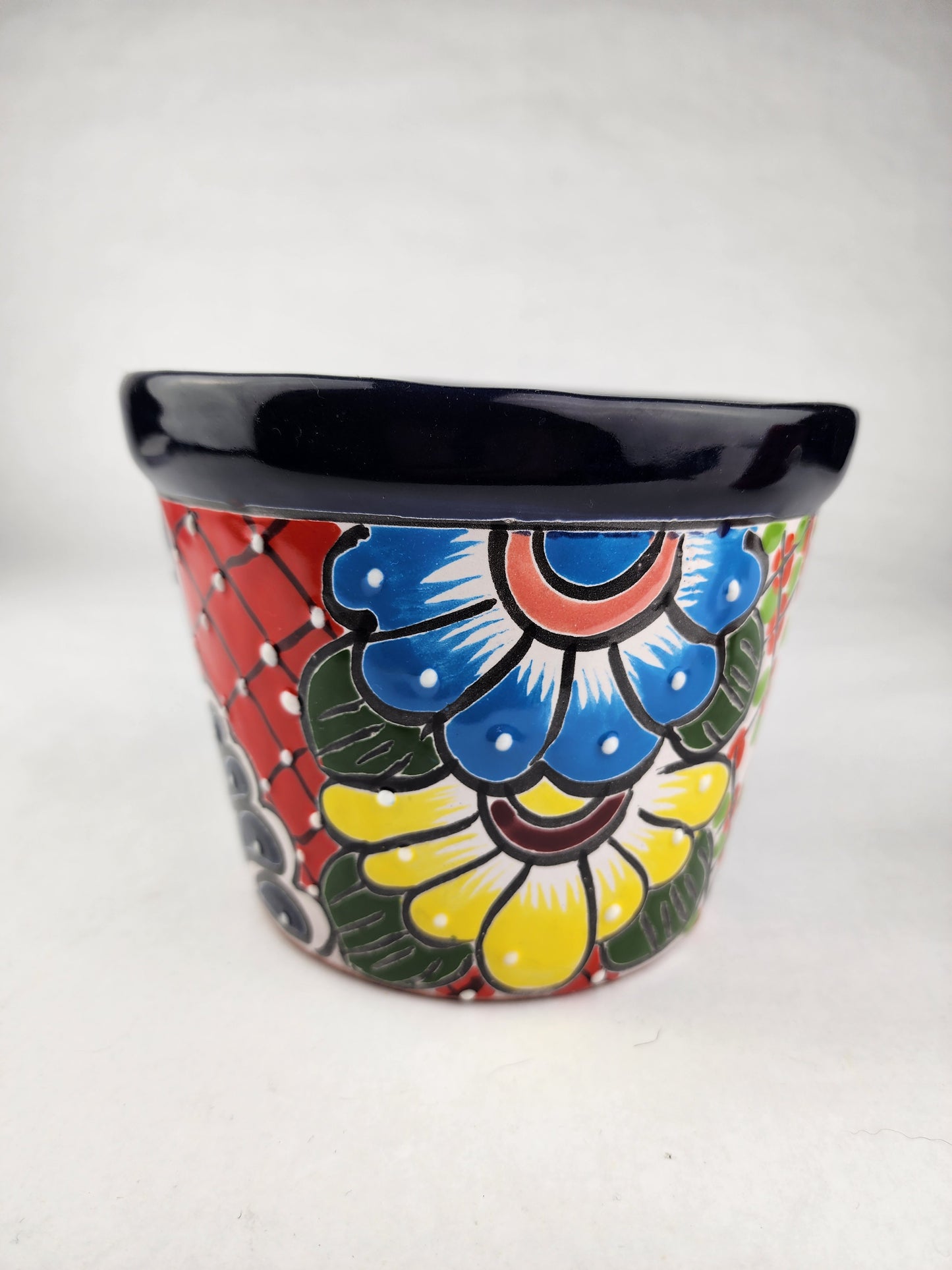 Talavera Ceramic Planter – Artistic Mexican Folk Art Pot