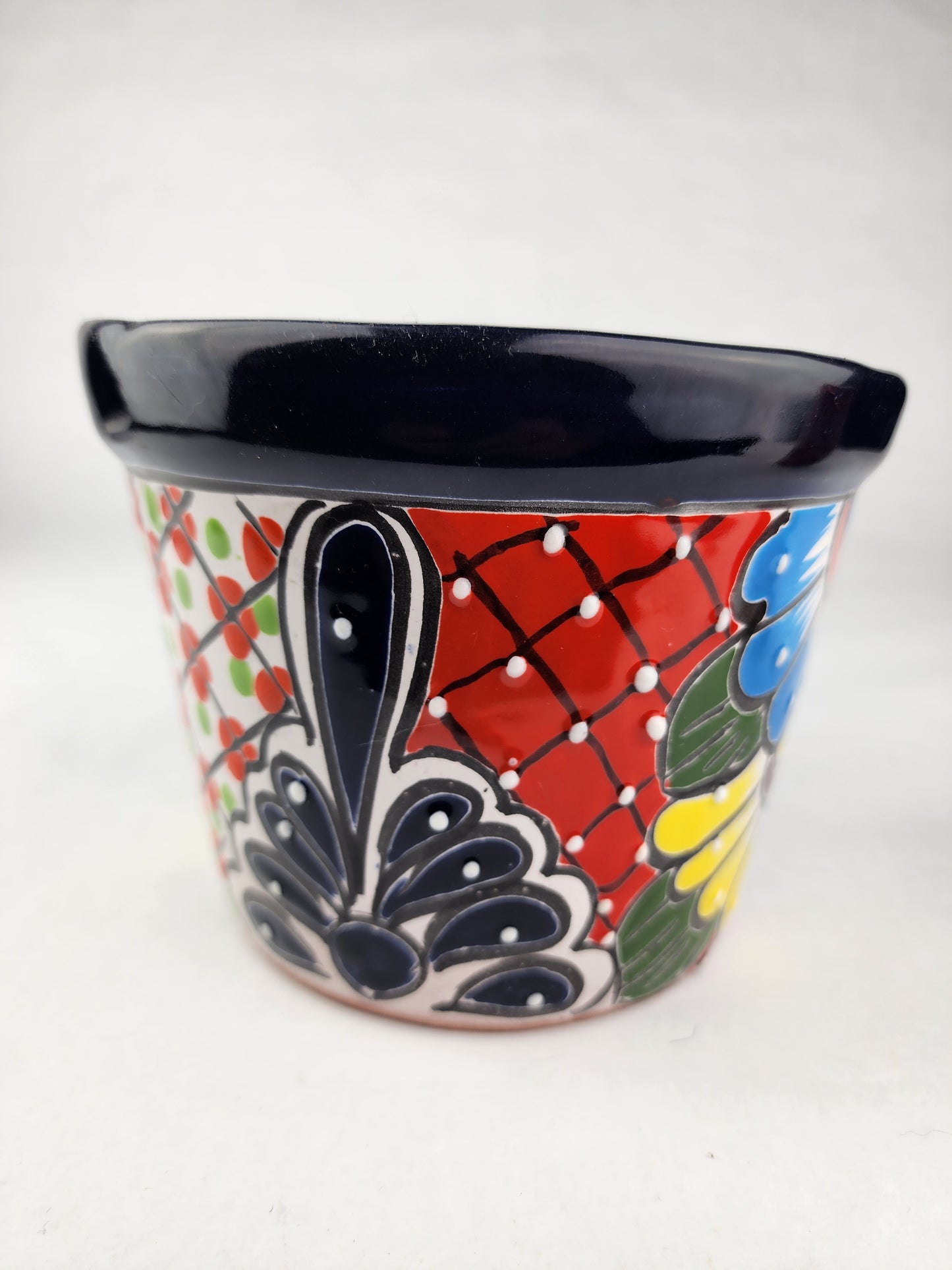 Talavera Ceramic Planter – Artistic Mexican Folk Art Pot