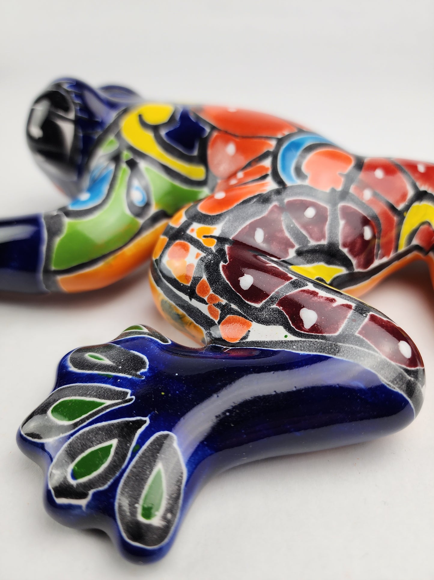 Blue Talavera Frog – Mexican Ceramic Folk Art