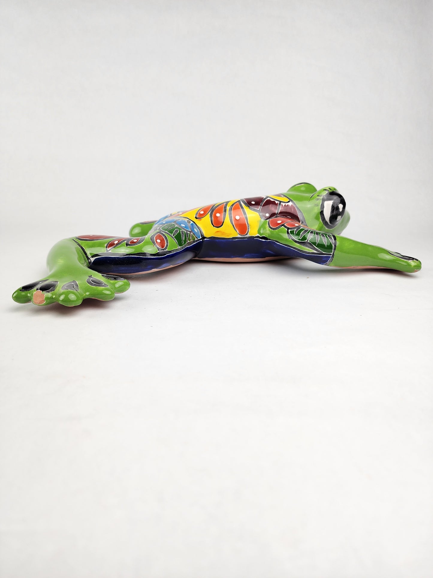 Handcrafted Green Talavera Frog – Mexican Ceramic Gift