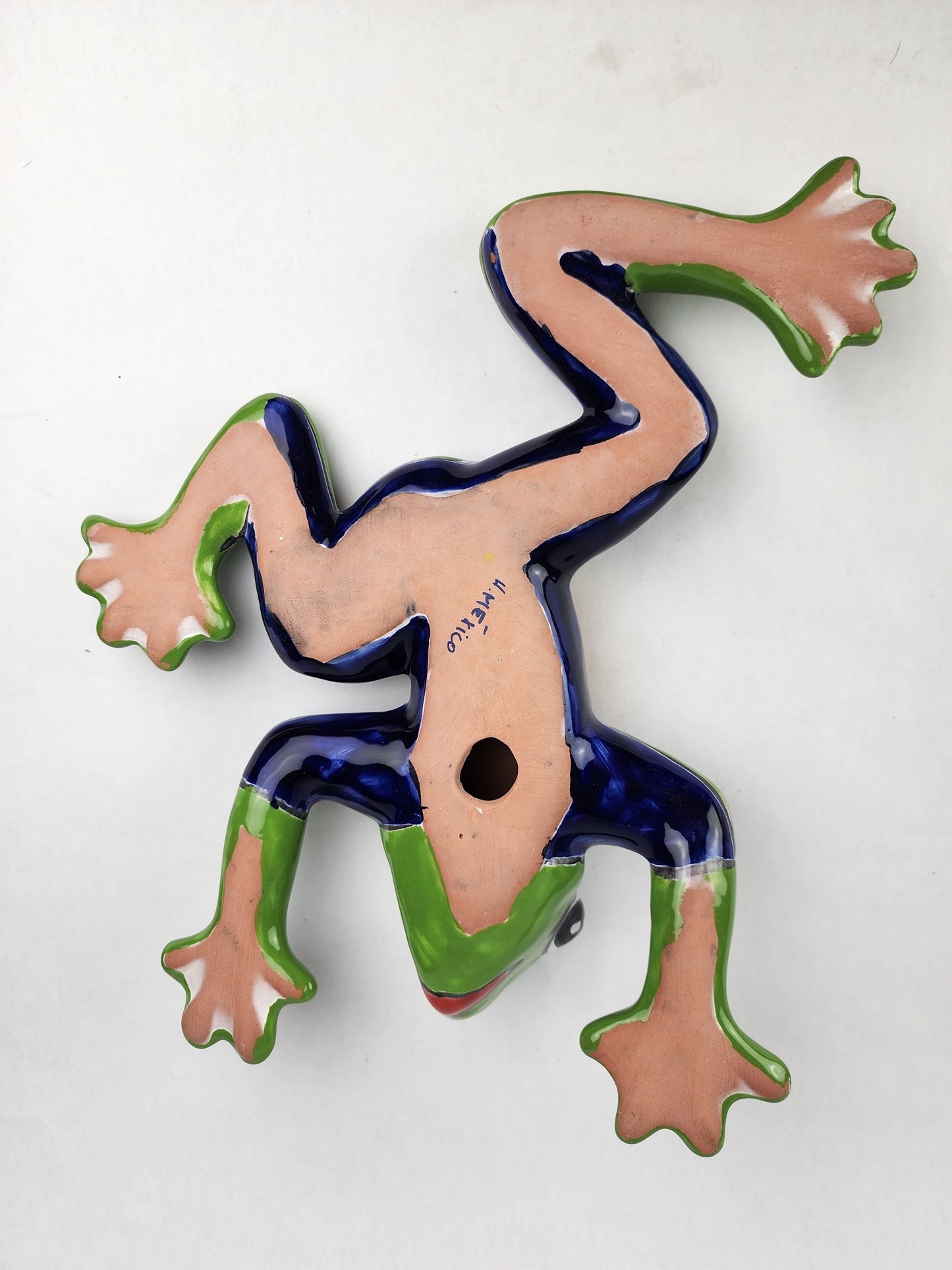 Handcrafted Green Talavera Frog – Mexican Ceramic Gift