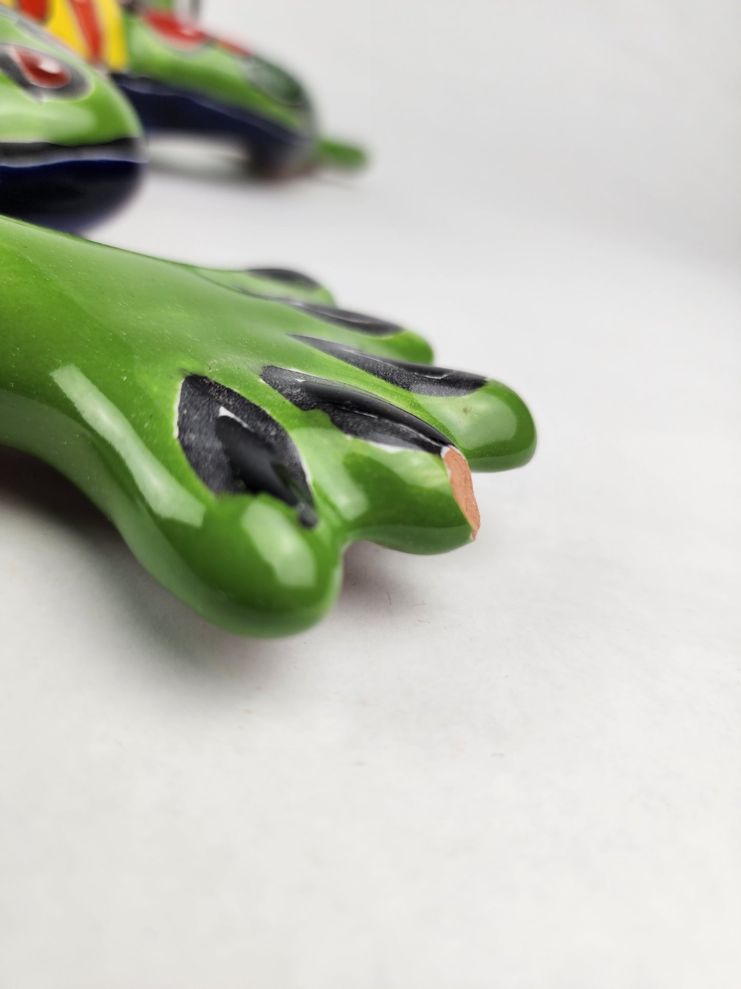 Handcrafted Green Talavera Frog – Mexican Ceramic Gift
