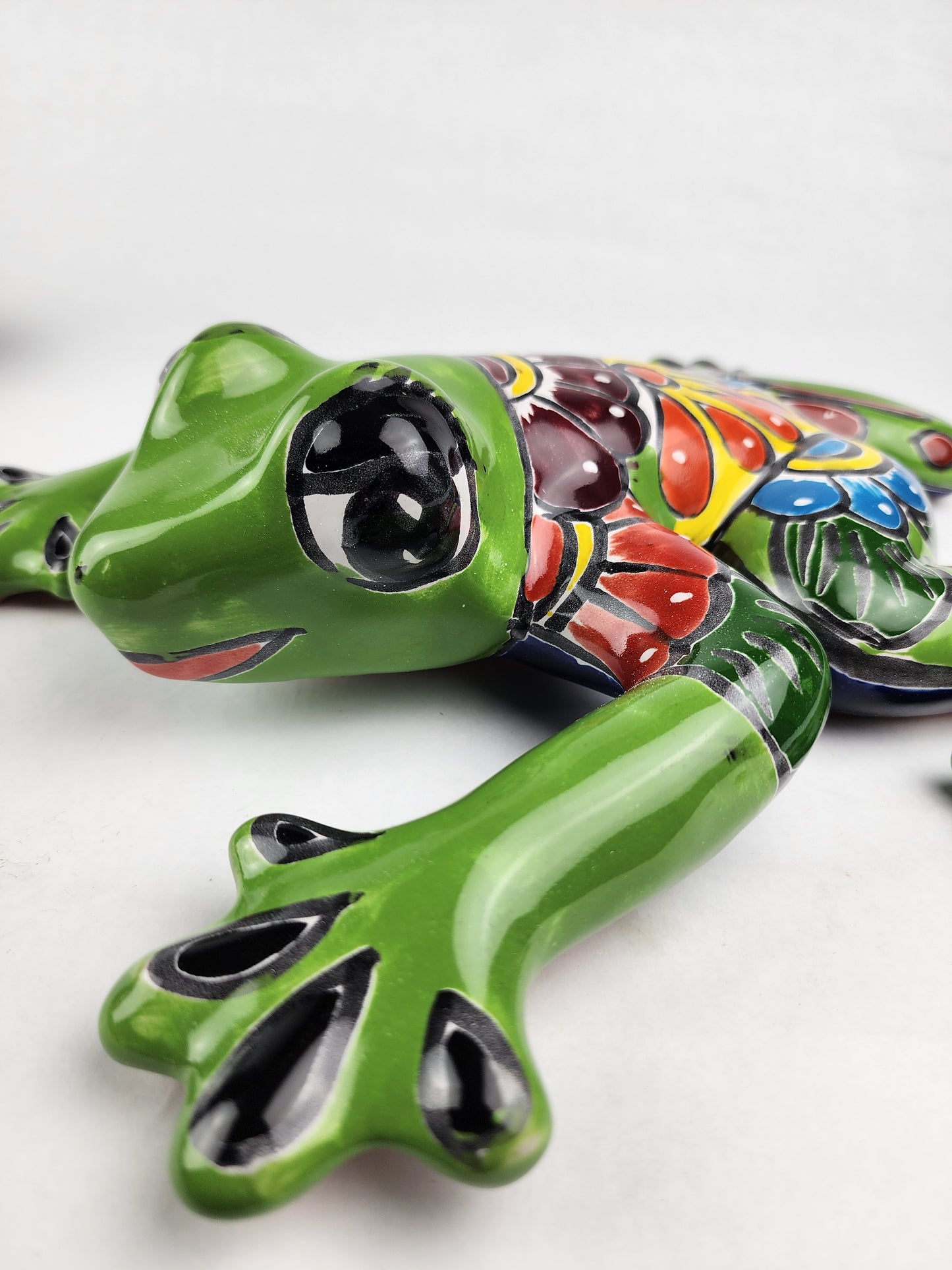 Handcrafted Green Talavera Frog – Mexican Ceramic Gift