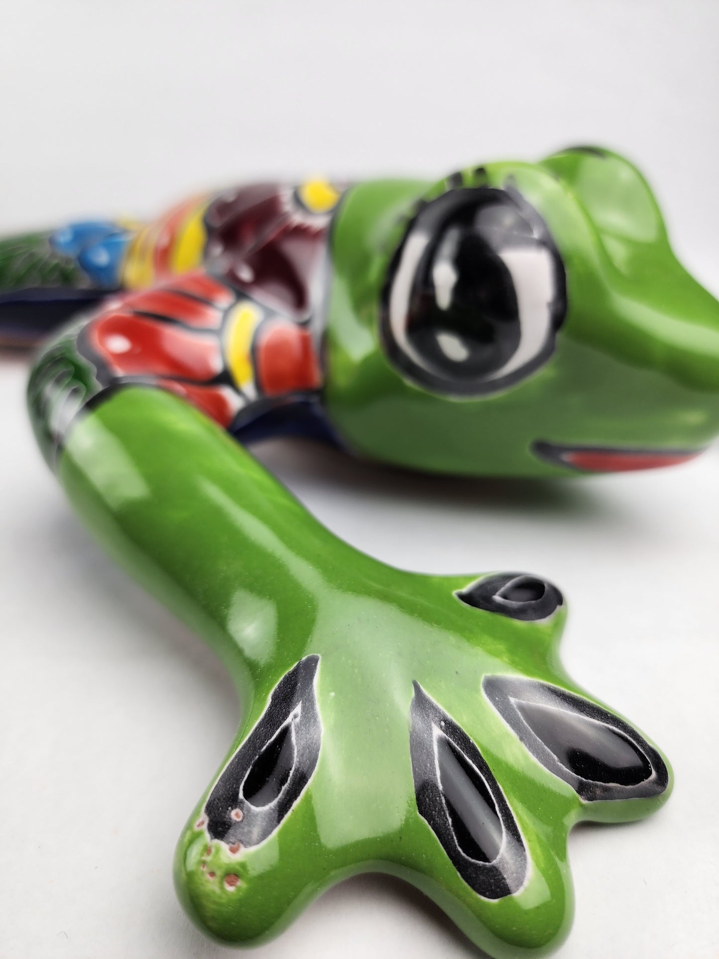 Handcrafted Green Talavera Frog – Mexican Ceramic Gift