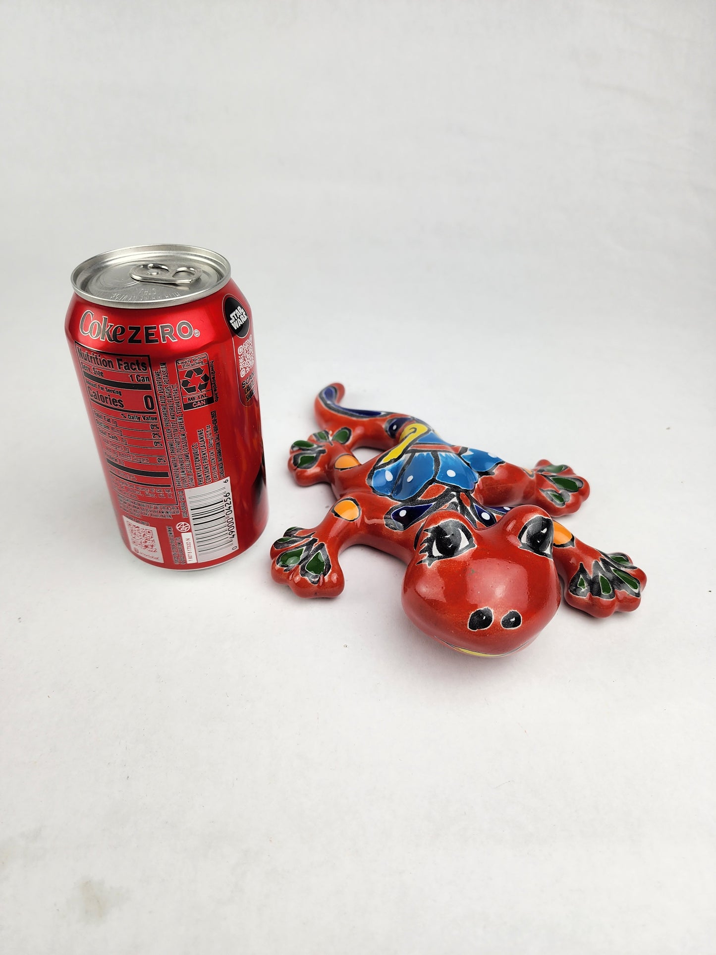 Red Talavera Salamander – Hand-Painted Mexican Folk Art