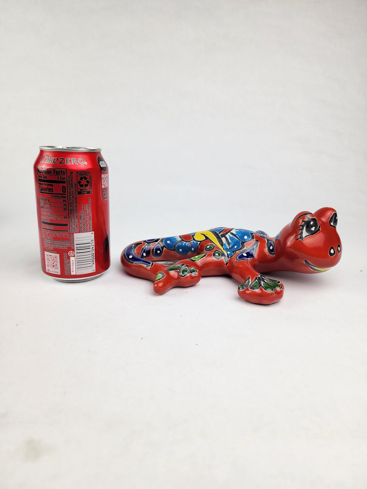Handcrafted Red Talavera Salamander Wall Art Decor
