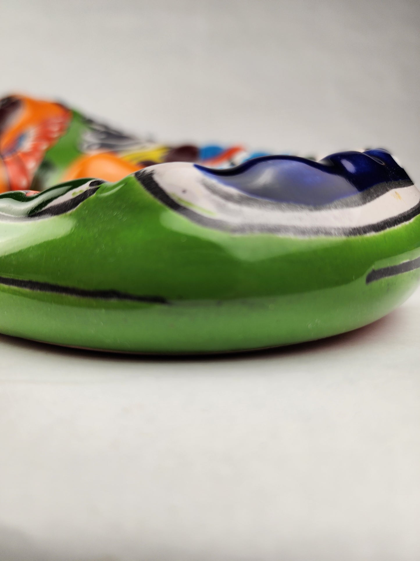 Handcrafted Orange Talavera Iguana – Mexican Ceramic Gift