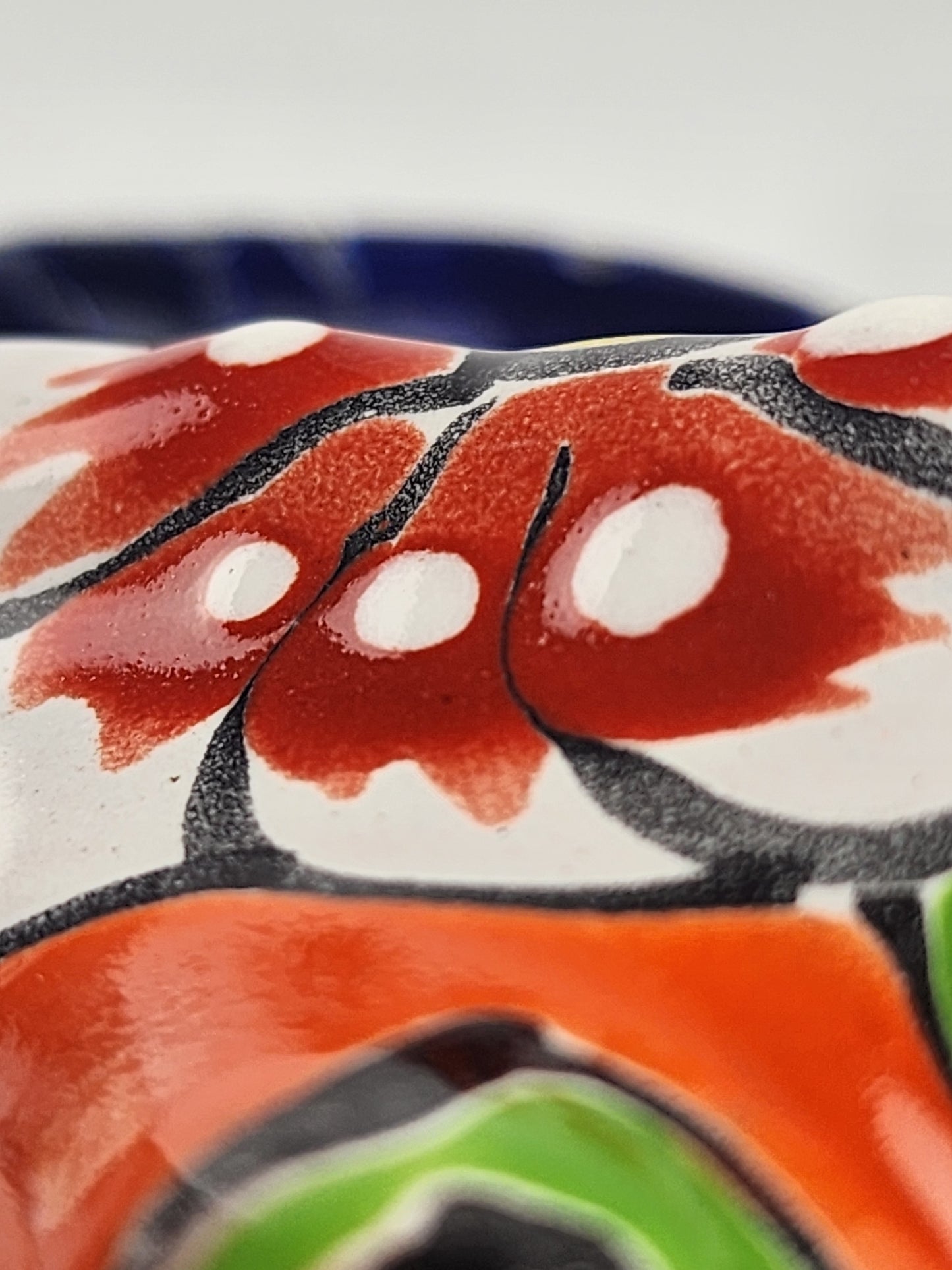 Orange Talavera Iguana – Handcrafted Mexican Wall Decor