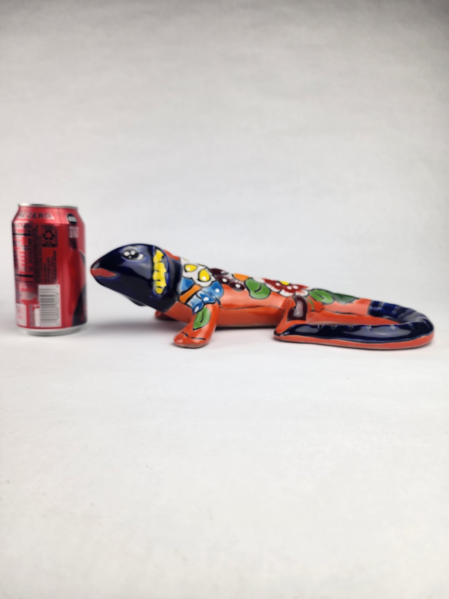 Handcrafted Orange Talavera Iguana – Mexican Folk Art Gift