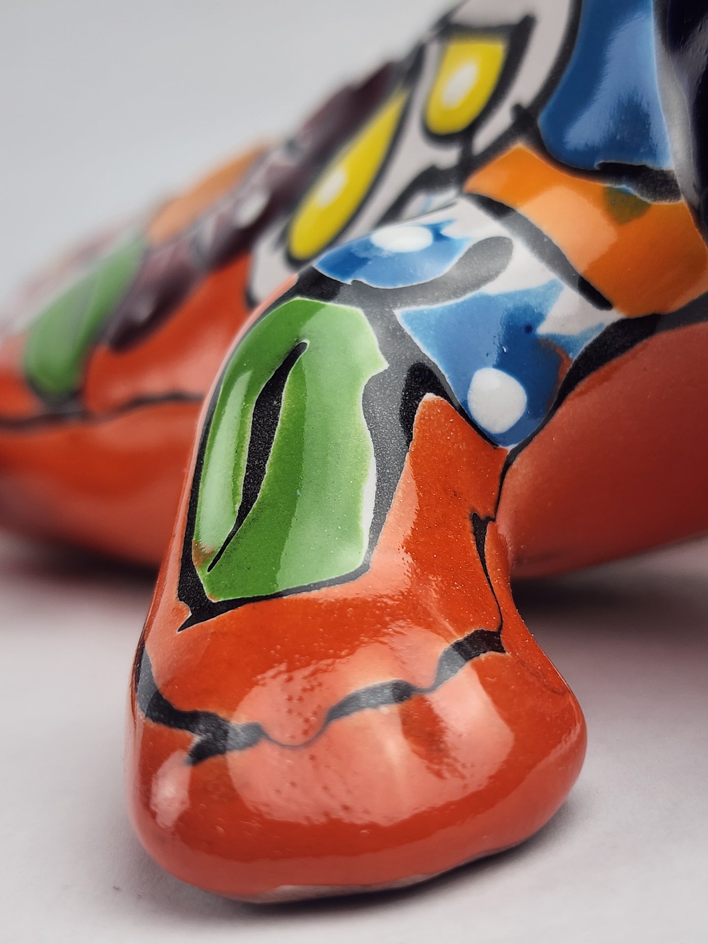Handcrafted Orange Talavera Iguana – Mexican Folk Art Gift