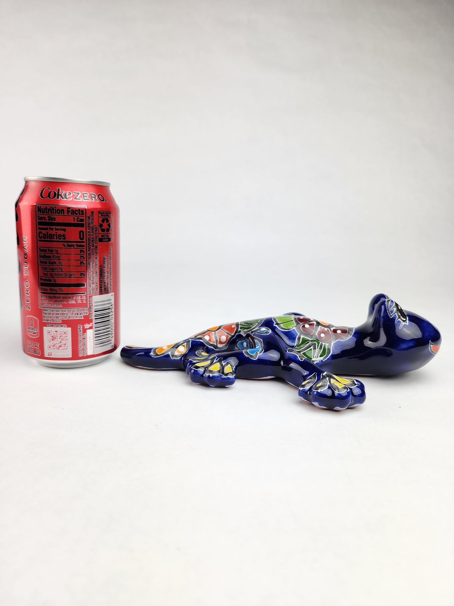Blue Talavera Salamander – Mexican Folk Art Wall Decor