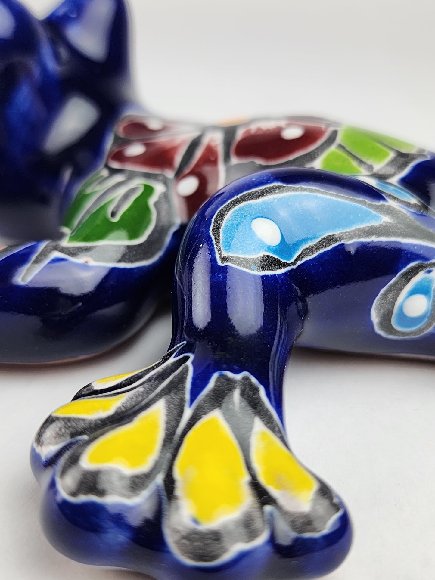 Blue Talavera Salamander – Mexican Folk Art Wall Decor