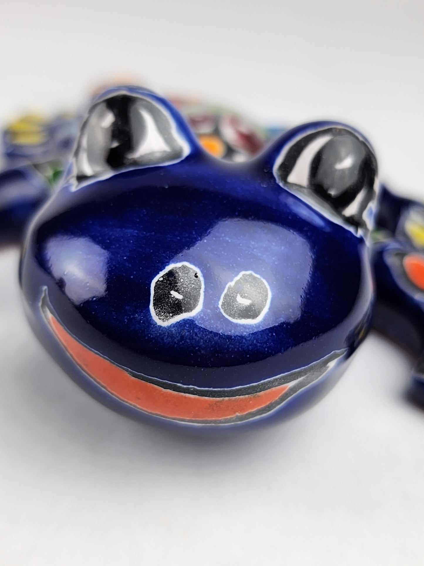 Blue Talavera Salamander – Mexican Folk Art Wall Decor