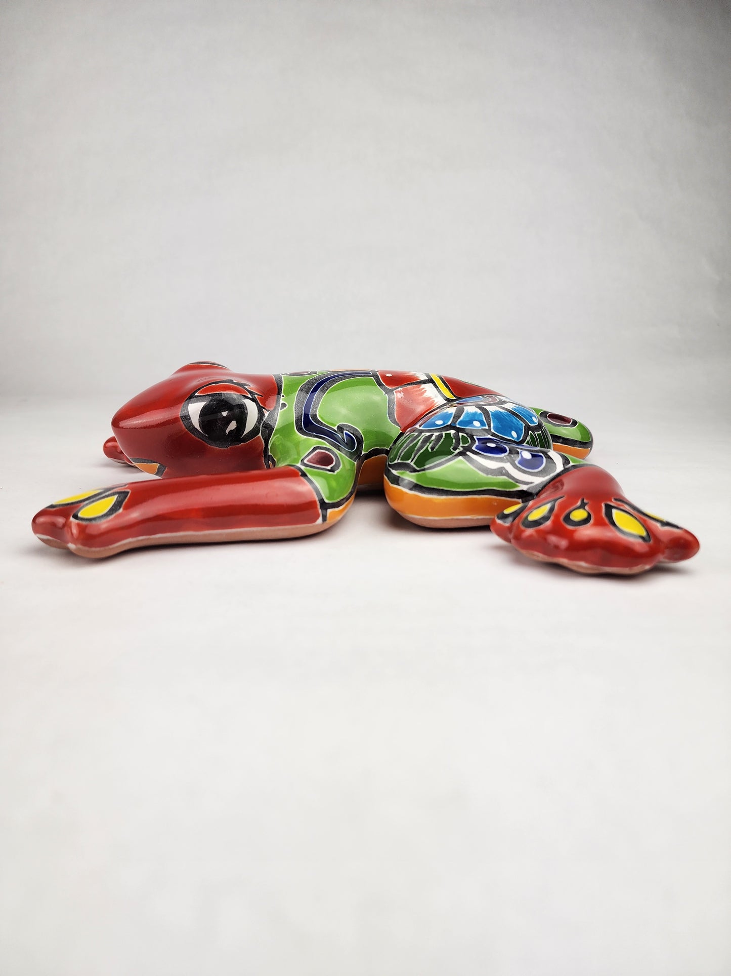 Handcrafted Red Talavera Frog – Mexican Folk Art Gift