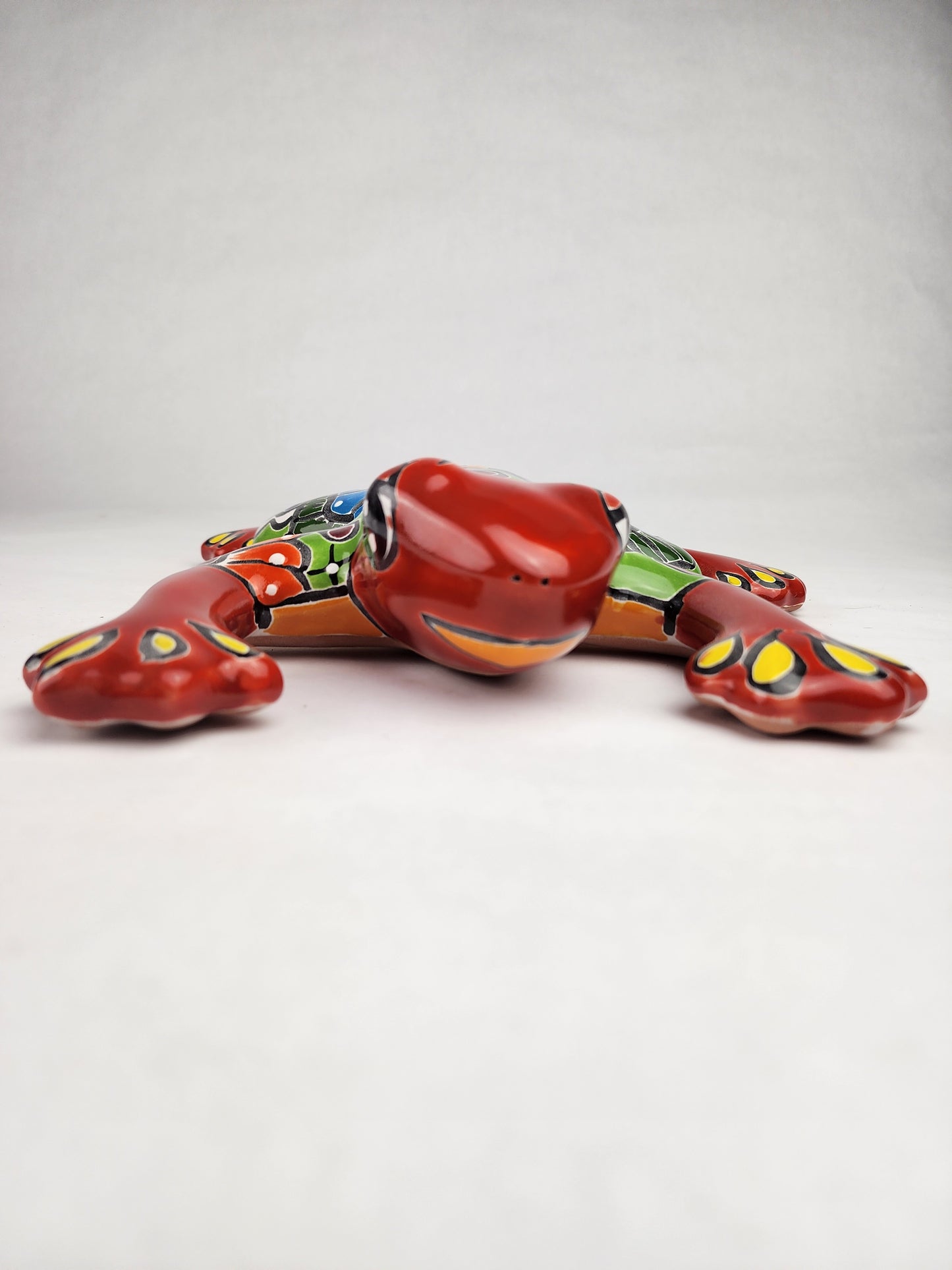 Handcrafted Red Talavera Frog – Mexican Folk Art Gift