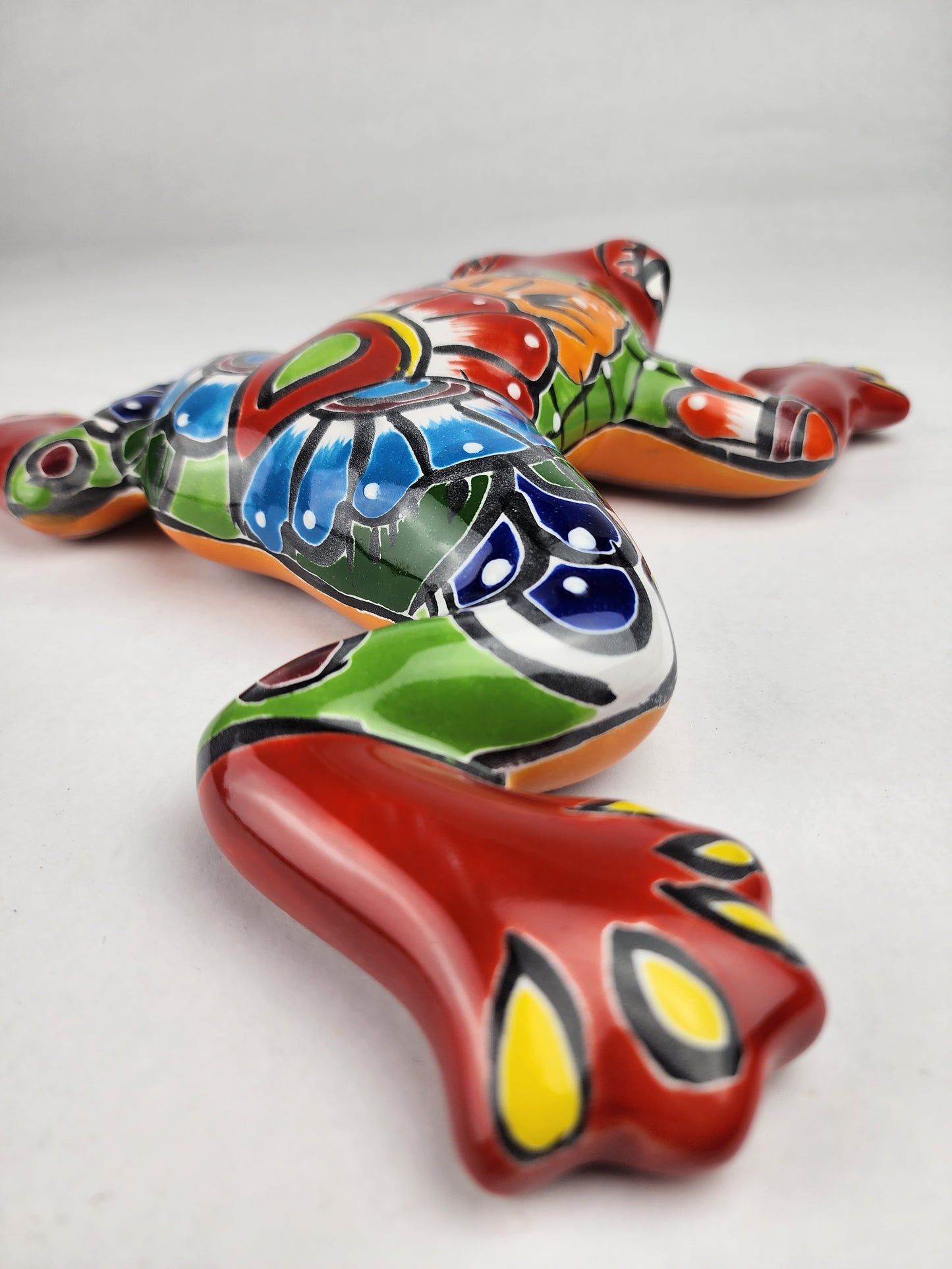 Handcrafted Red Talavera Frog – Mexican Folk Art Gift