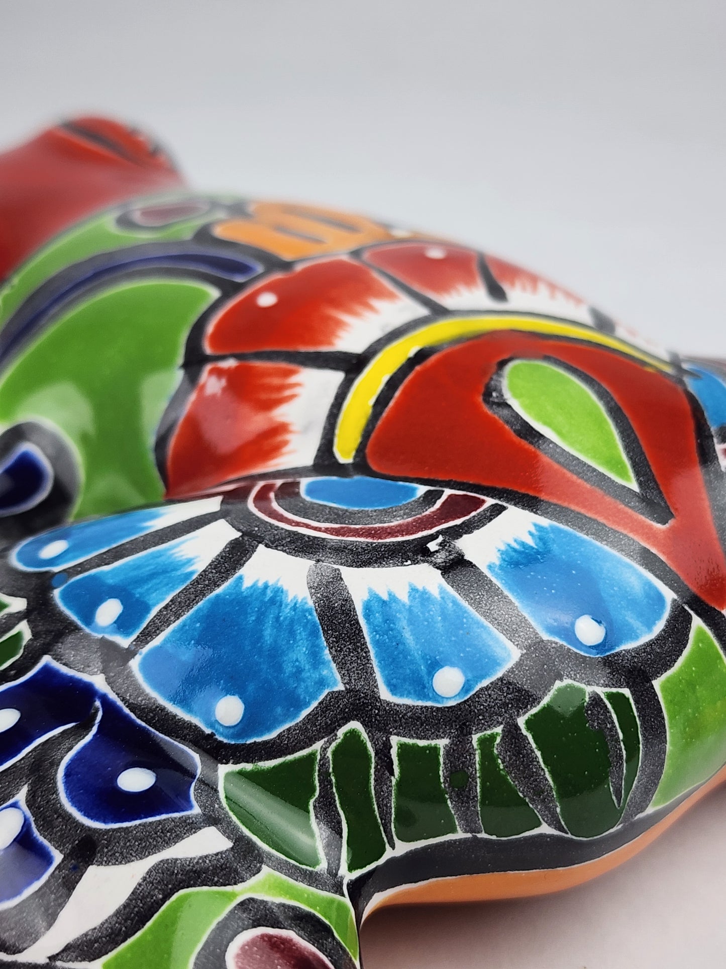 Handcrafted Red Talavera Frog – Mexican Folk Art Gift