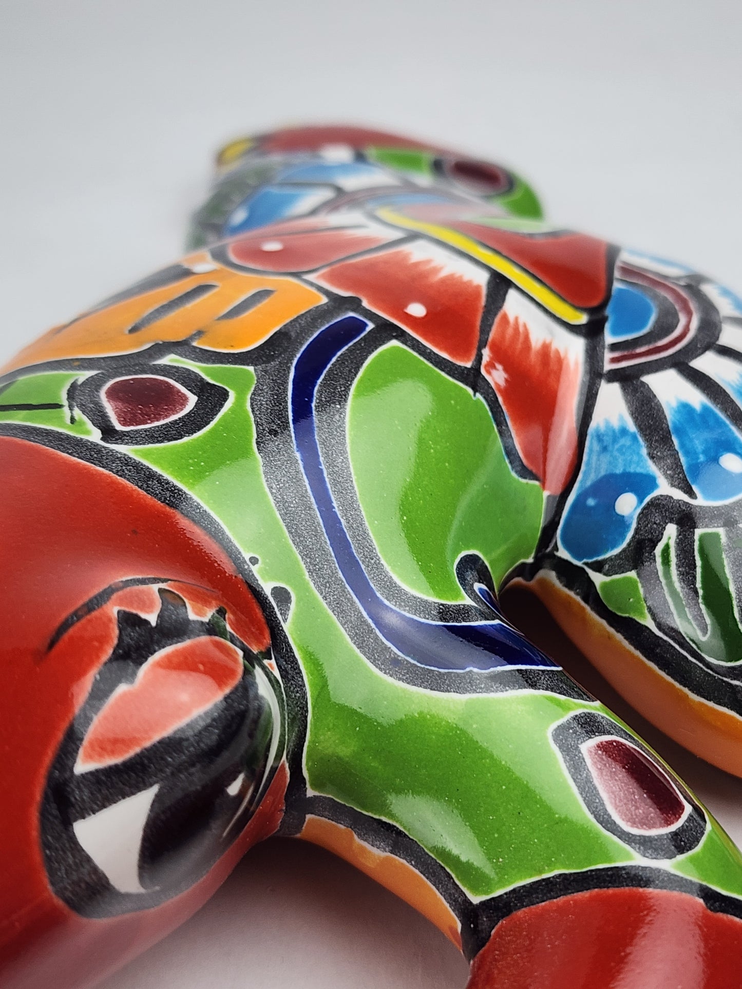 Handcrafted Red Talavera Frog – Mexican Folk Art Gift