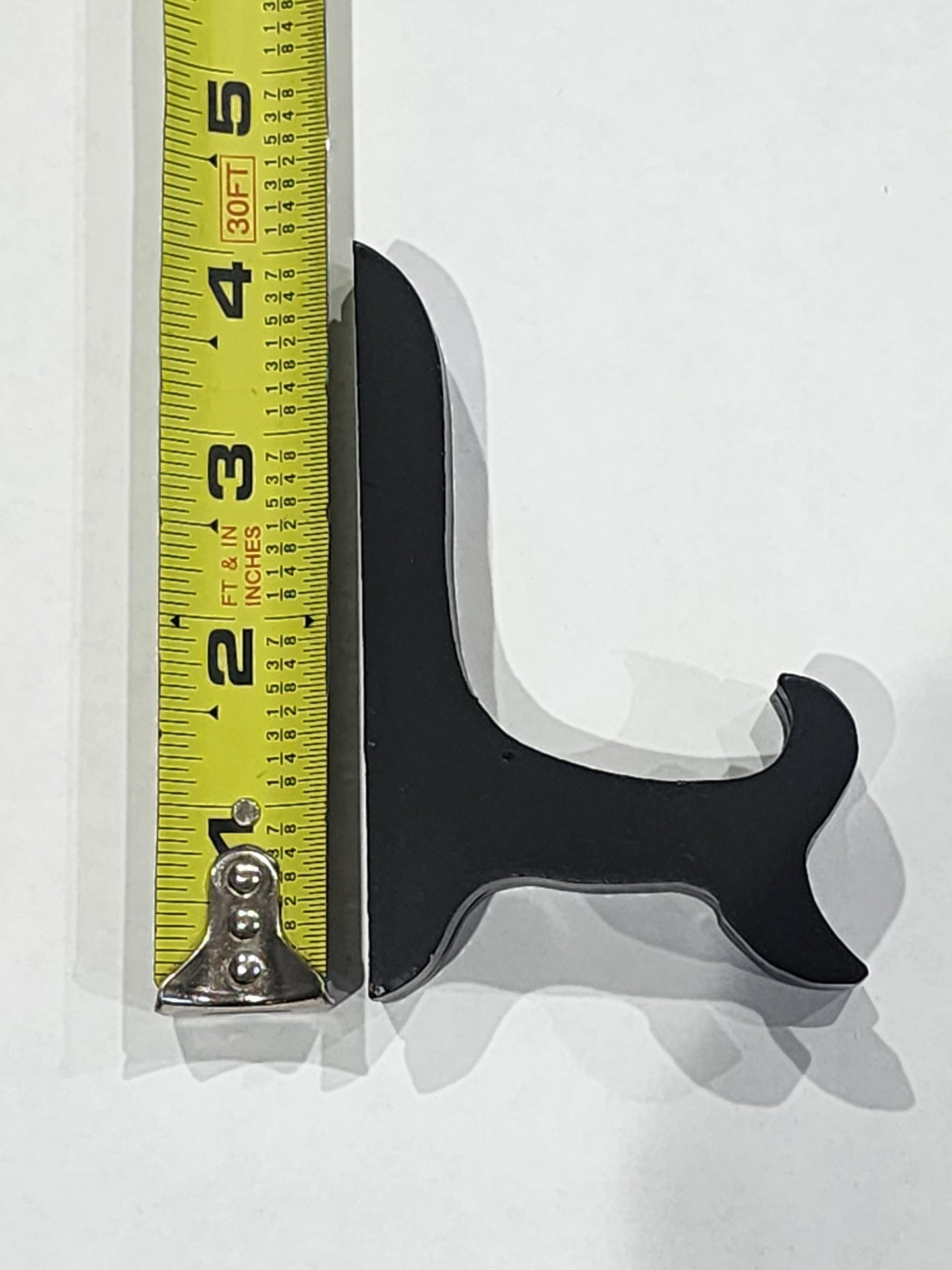 Black Wood Display Stand 4" | Ceramic Tile & Mini Artwork Easel