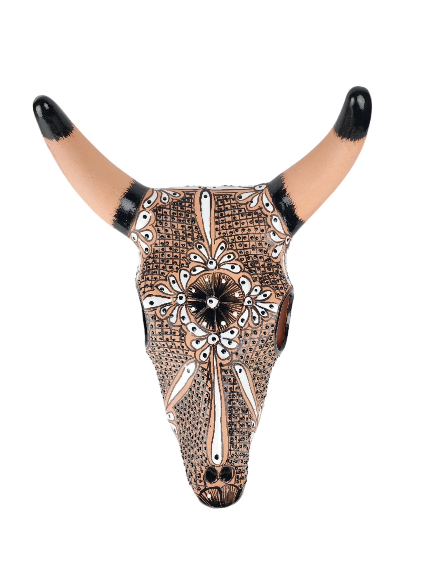 Mexican Ceramic Cow Skull - Casa Villa Arte