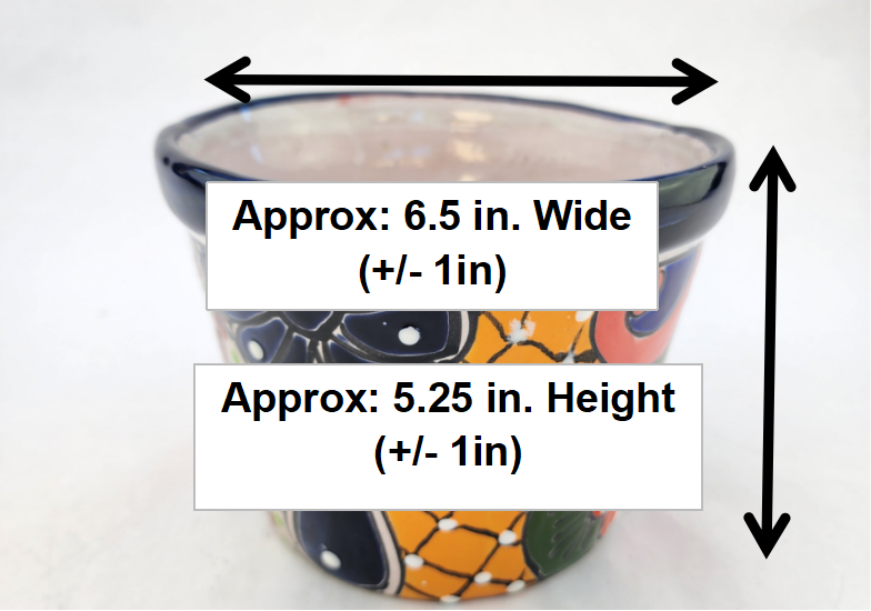 Ceramic Planter – Mexican Talavera Accent for Desk or Shelf