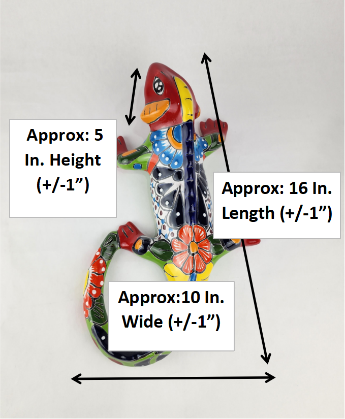 Whimsical Ceramic Iguana – Unique Mexican Accent & Gift