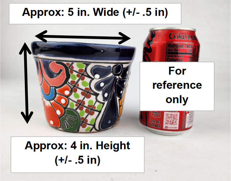 Mini Talavera Planter – Hand-Painted Mexican Pot