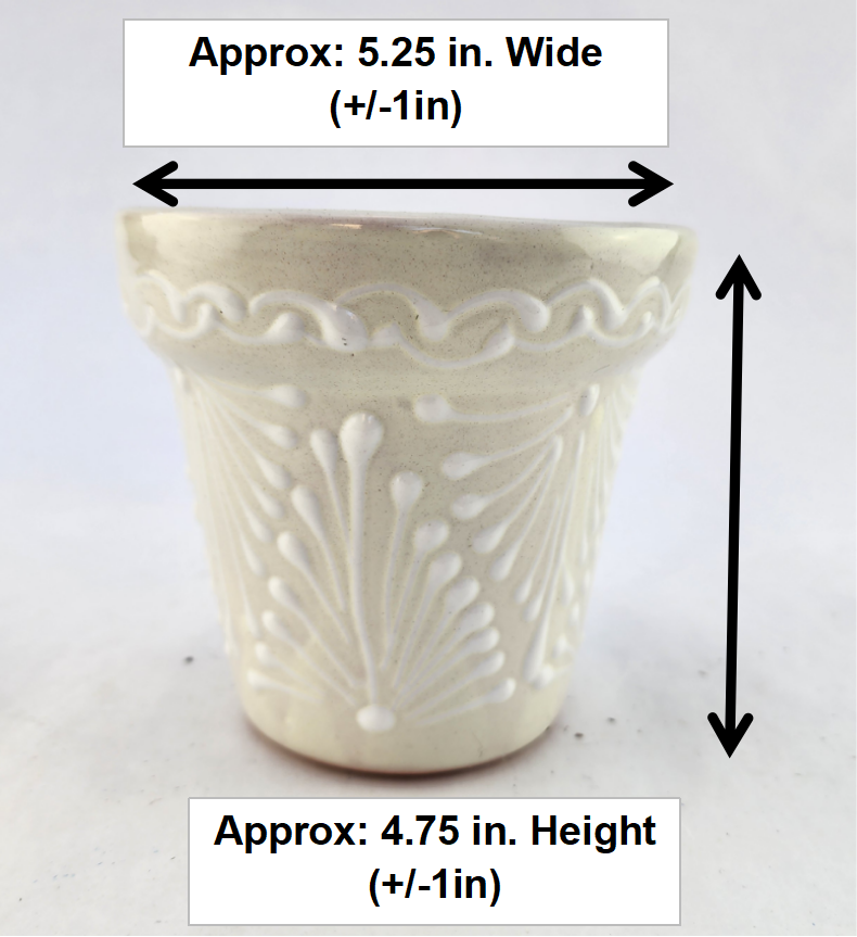 Small Artisan Planter – Handcrafted Mexican Pot for Succulents