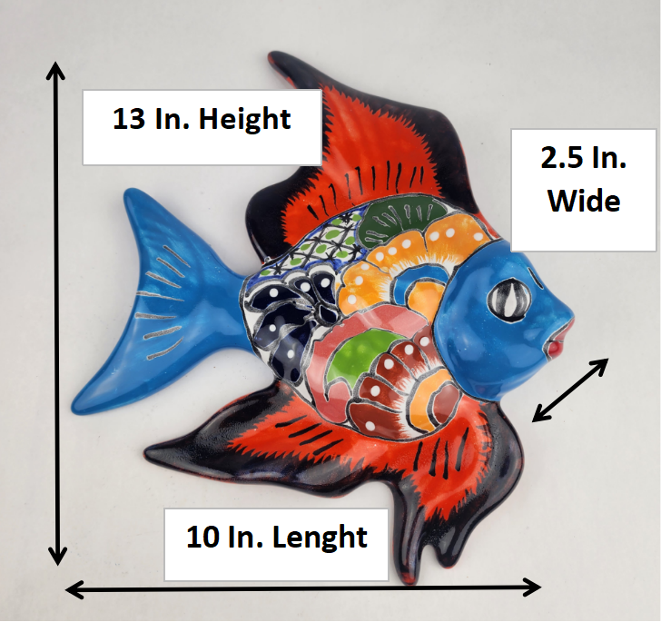 Talavera Fish – Handcrafted Collector’s Piece, One-of-a-Kind