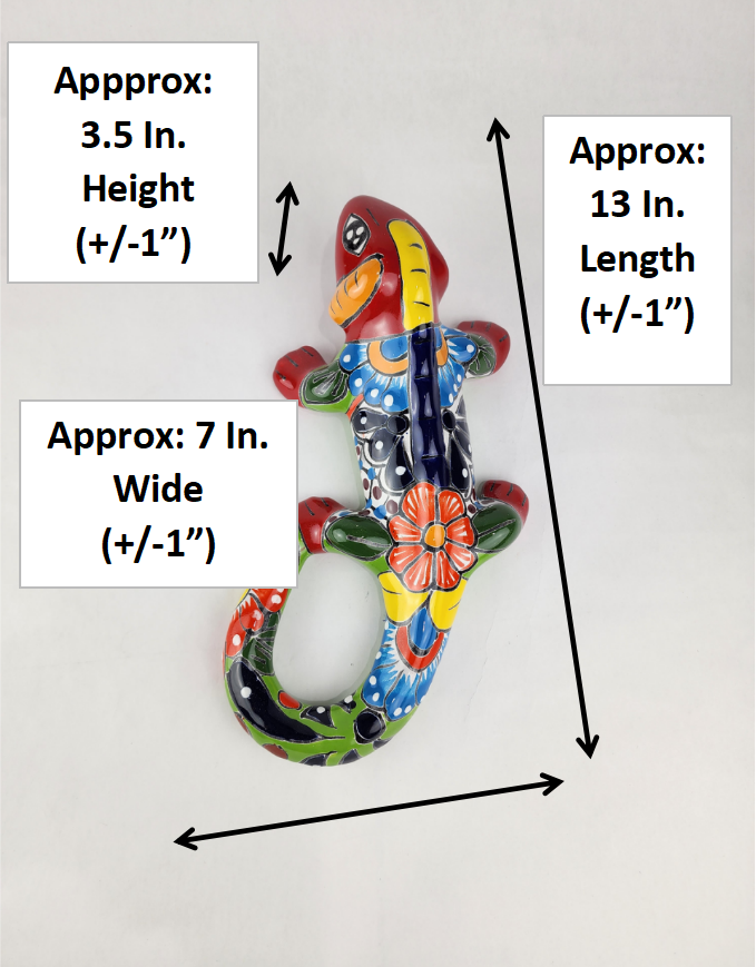 Colorful Ceramic Iguana – Artistic Home or Office Accent