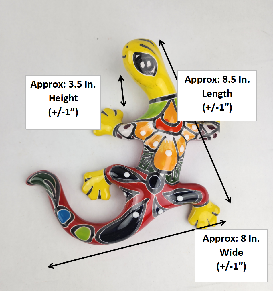 Lucky Gecko – Symbolic Talavera Wall Art