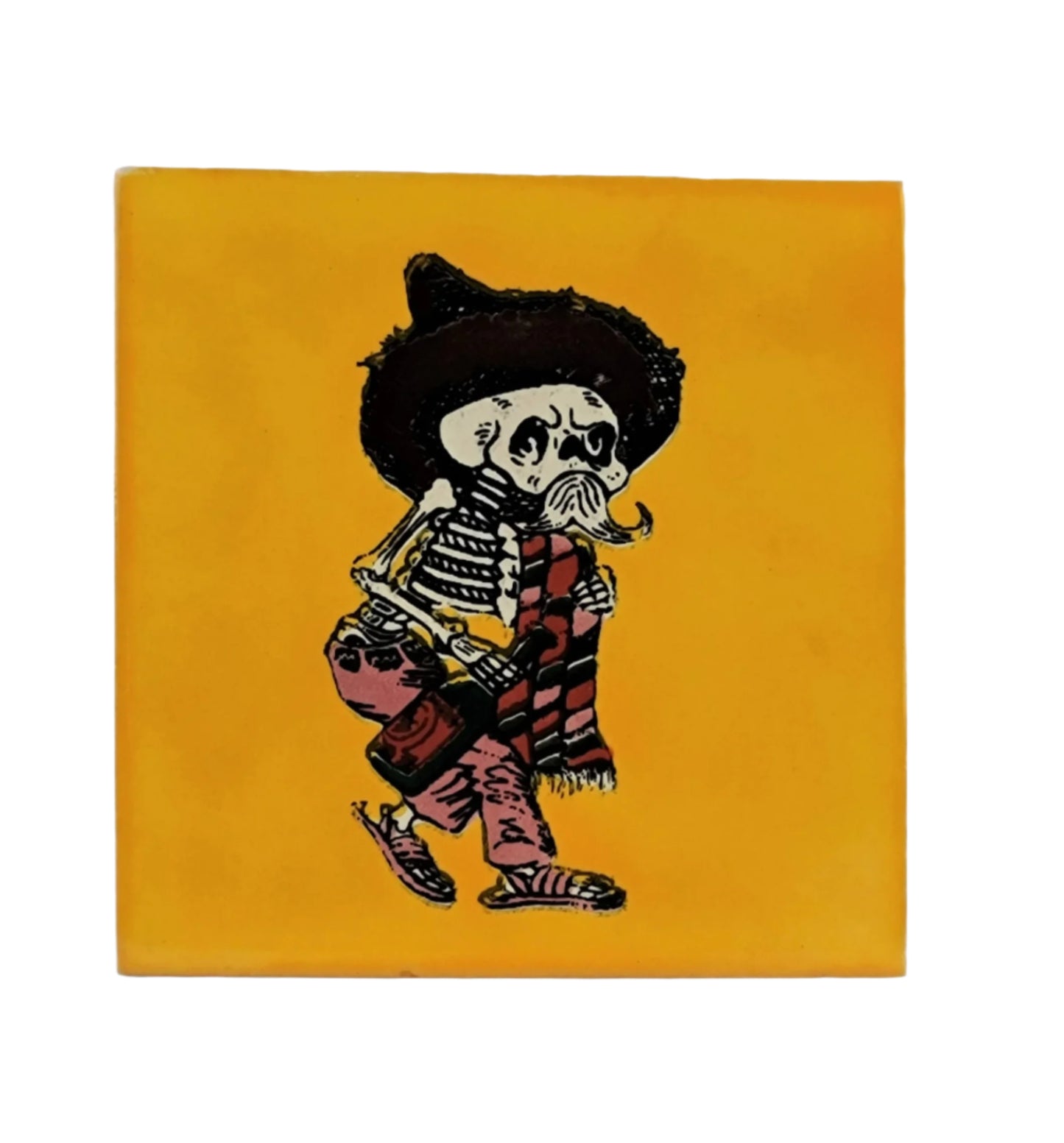 Sombrero Skeleton Tile - Casa Villa Arte