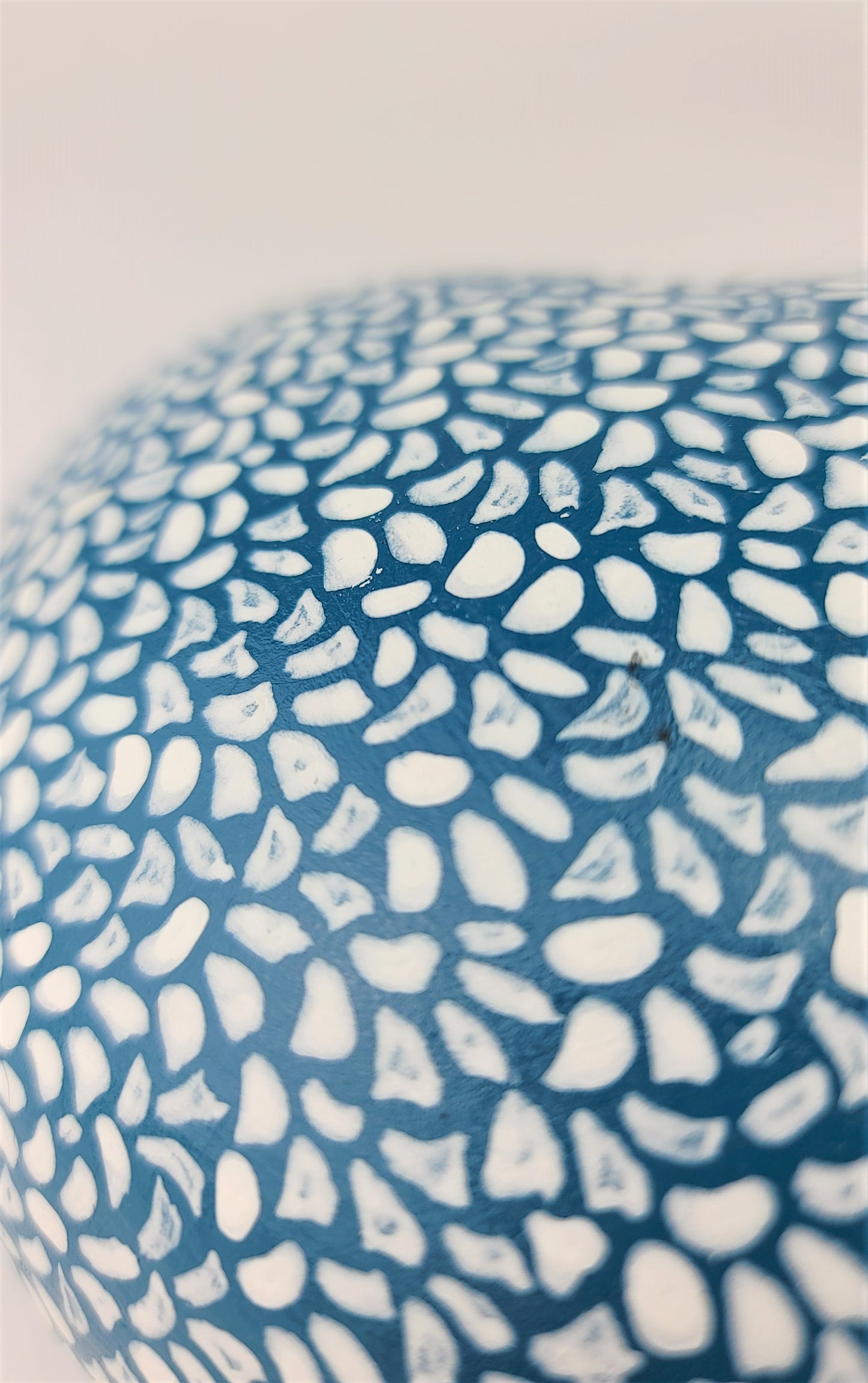 Mexican Pottery Hand-Painted Spotted Heart Wall Décor