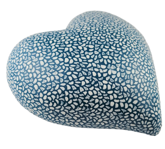 Ceramic Heart Hand Painted Mexican Art