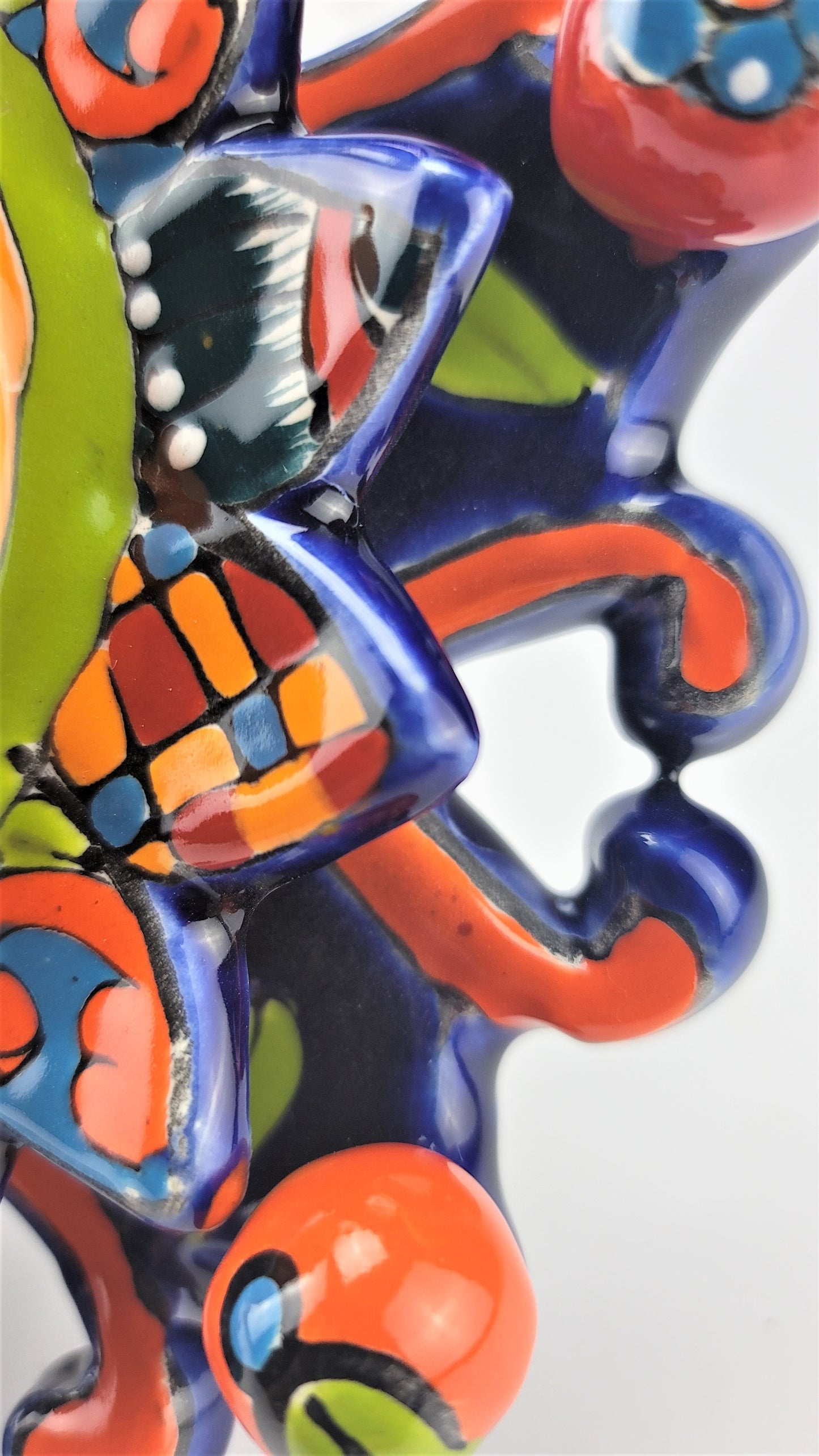 Double Ray Talavera Sun – Traditional Mexican Clay Wall Decor