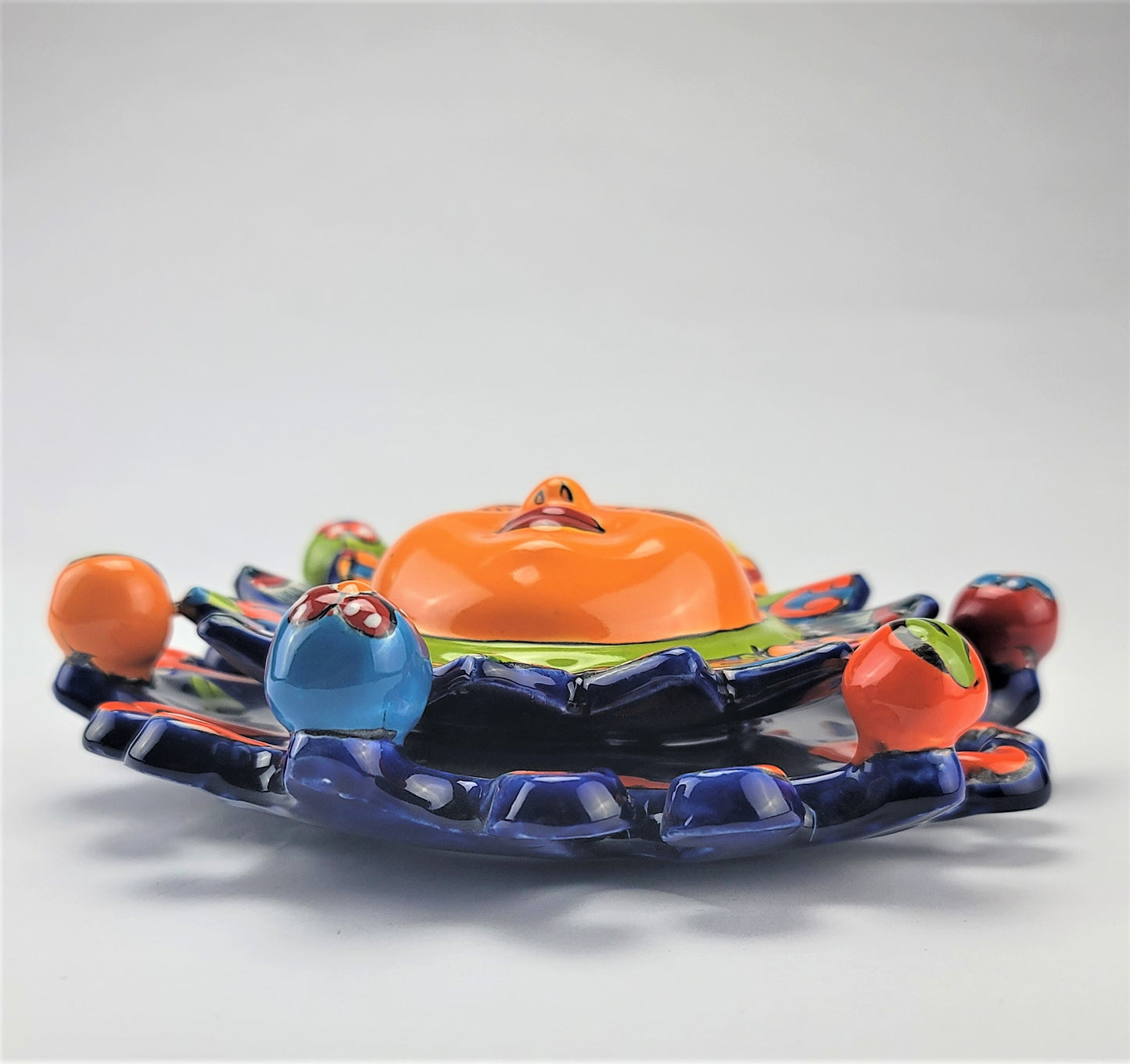 Double Ray Talavera Sun – Traditional Mexican Clay Wall Decor