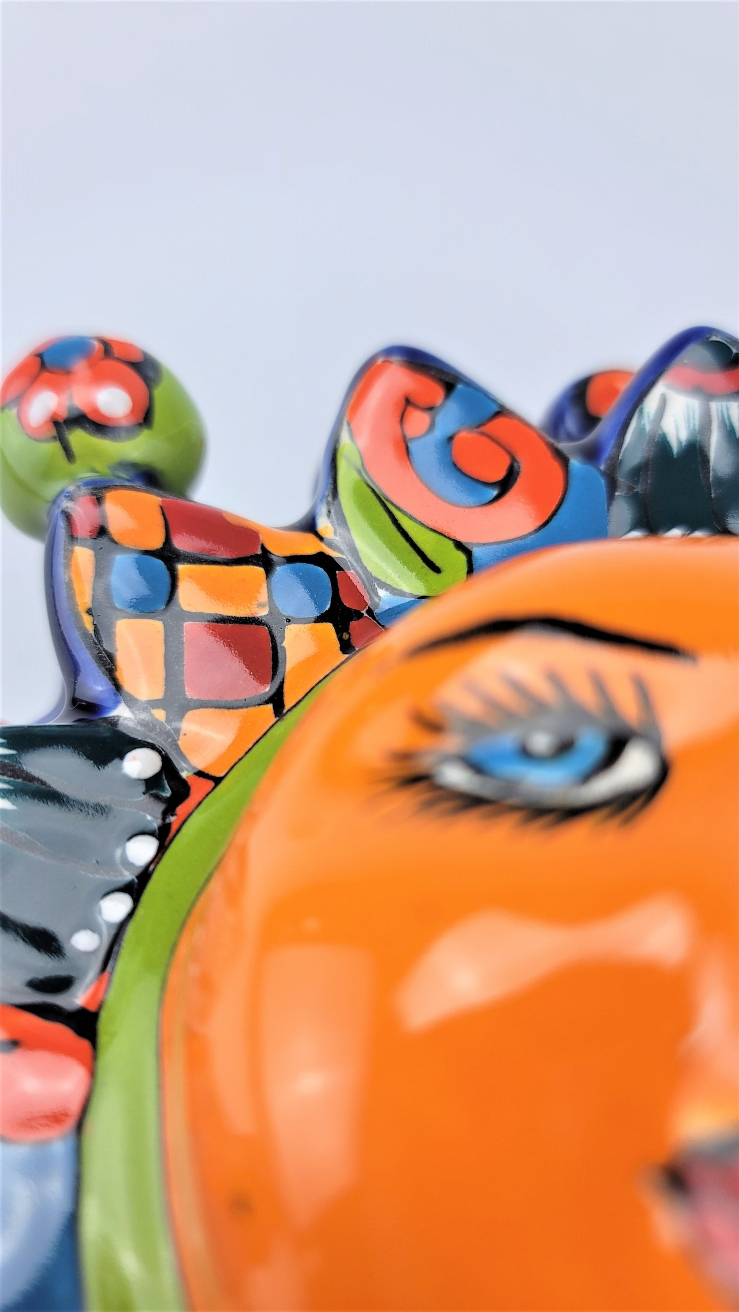 Double Ray Talavera Sun – Traditional Mexican Clay Wall Decor