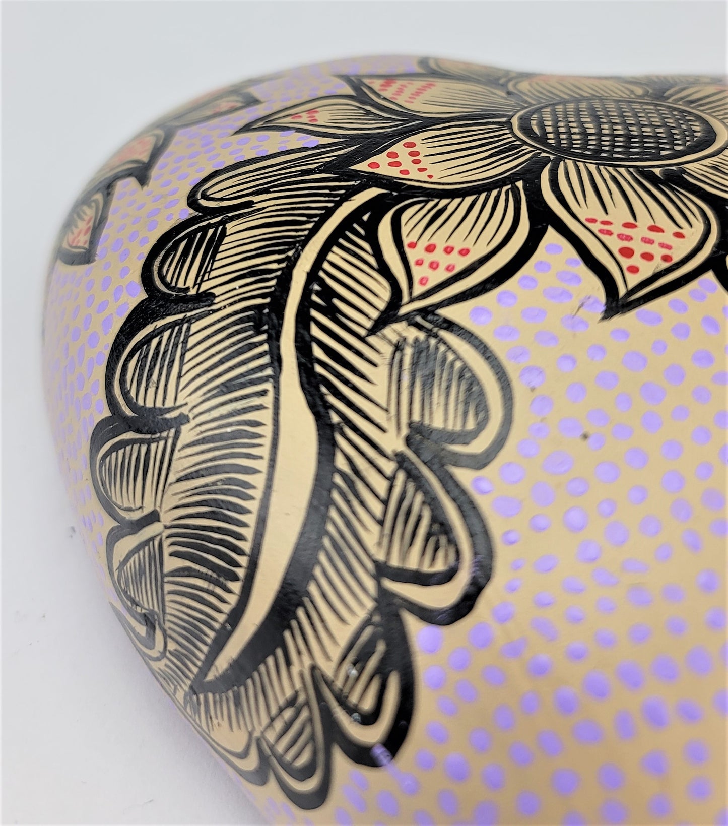 Hand Painted Ceramic Heart – Mexican Folk Art for Home or Office Décor