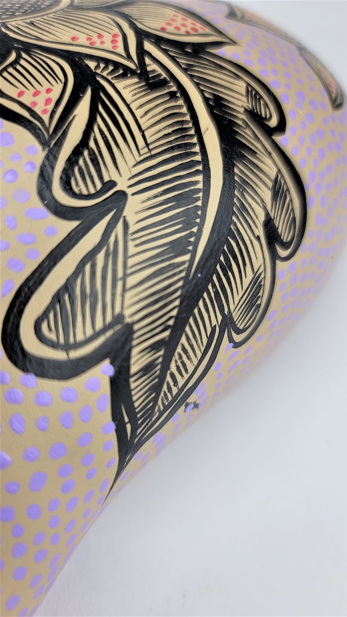 Hand Painted Ceramic Heart – Mexican Folk Art for Home or Office Décor