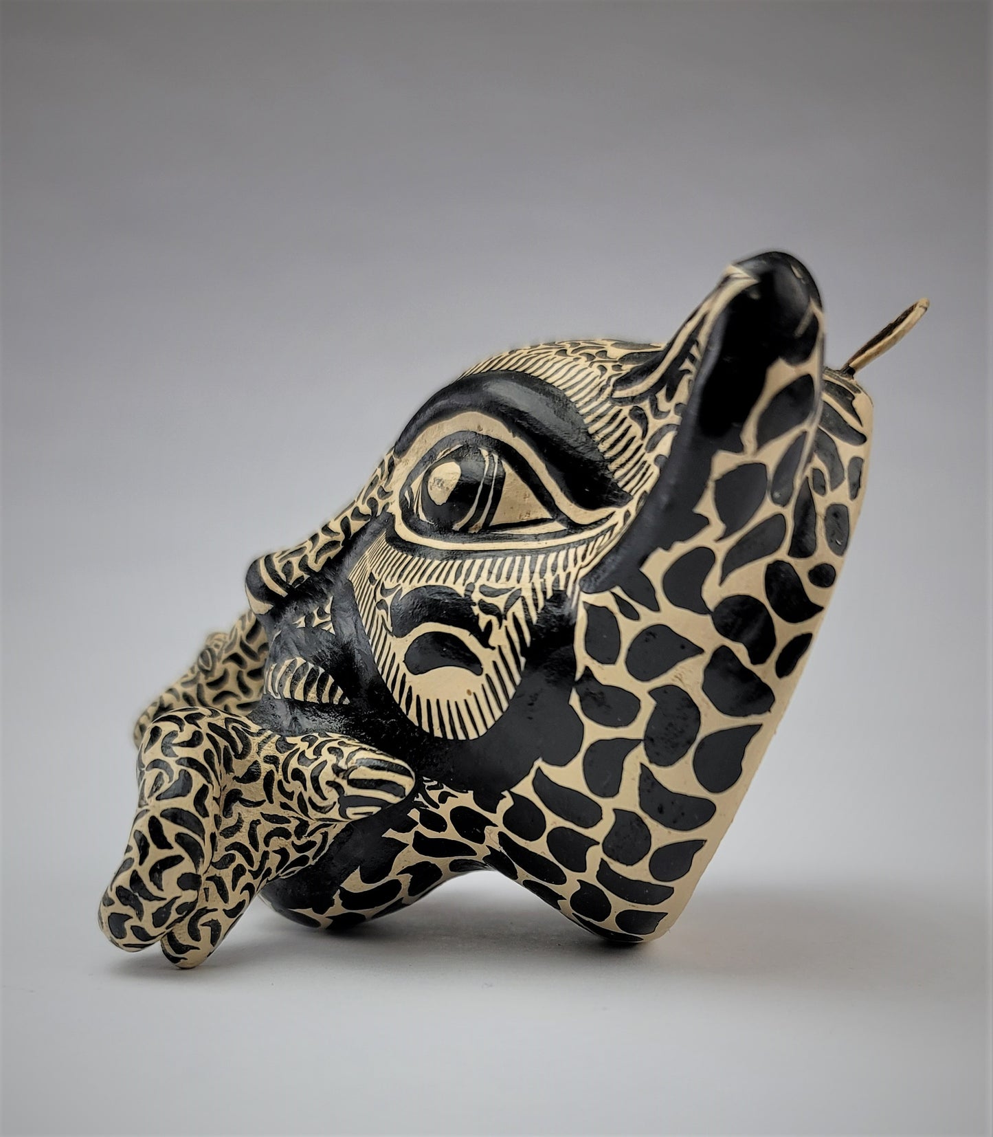 Jaguar & Baby Cub Statue | Unique Mexican Home & Office Decor