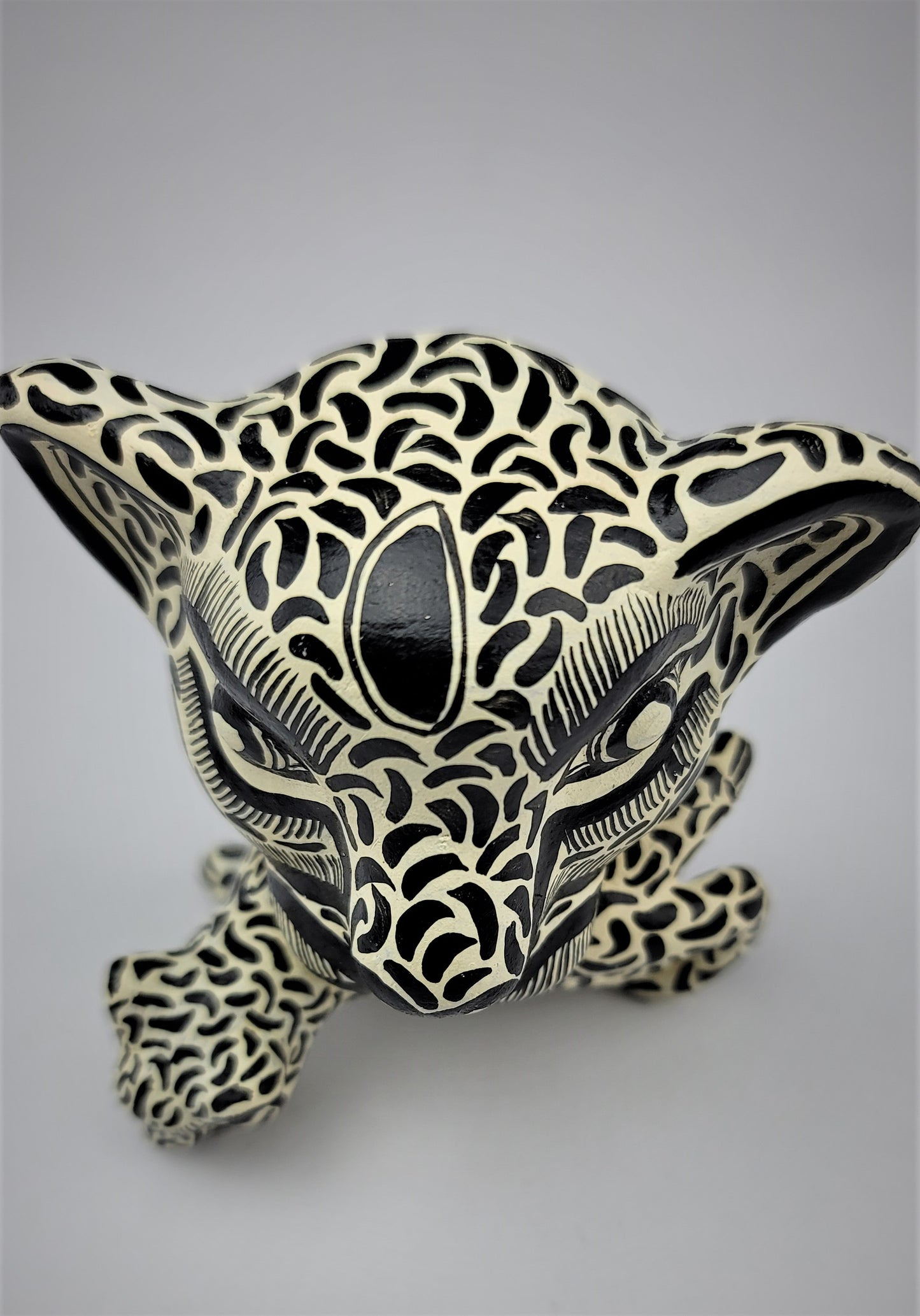 Handcrafted Jaguar & Cub | Chiapas Mexican Folk Art Decor