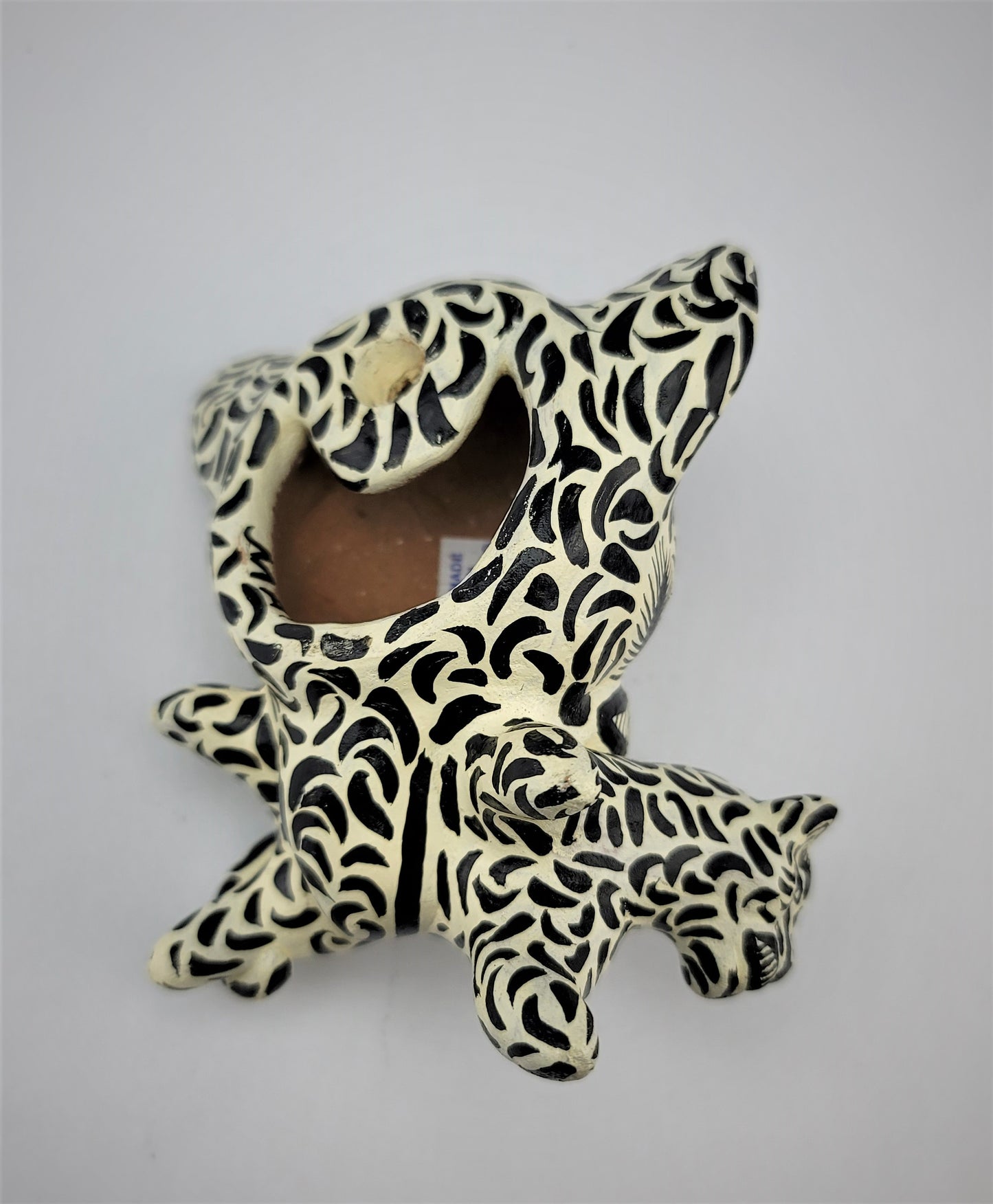 Handcrafted Jaguar & Cub | Chiapas Mexican Folk Art Decor