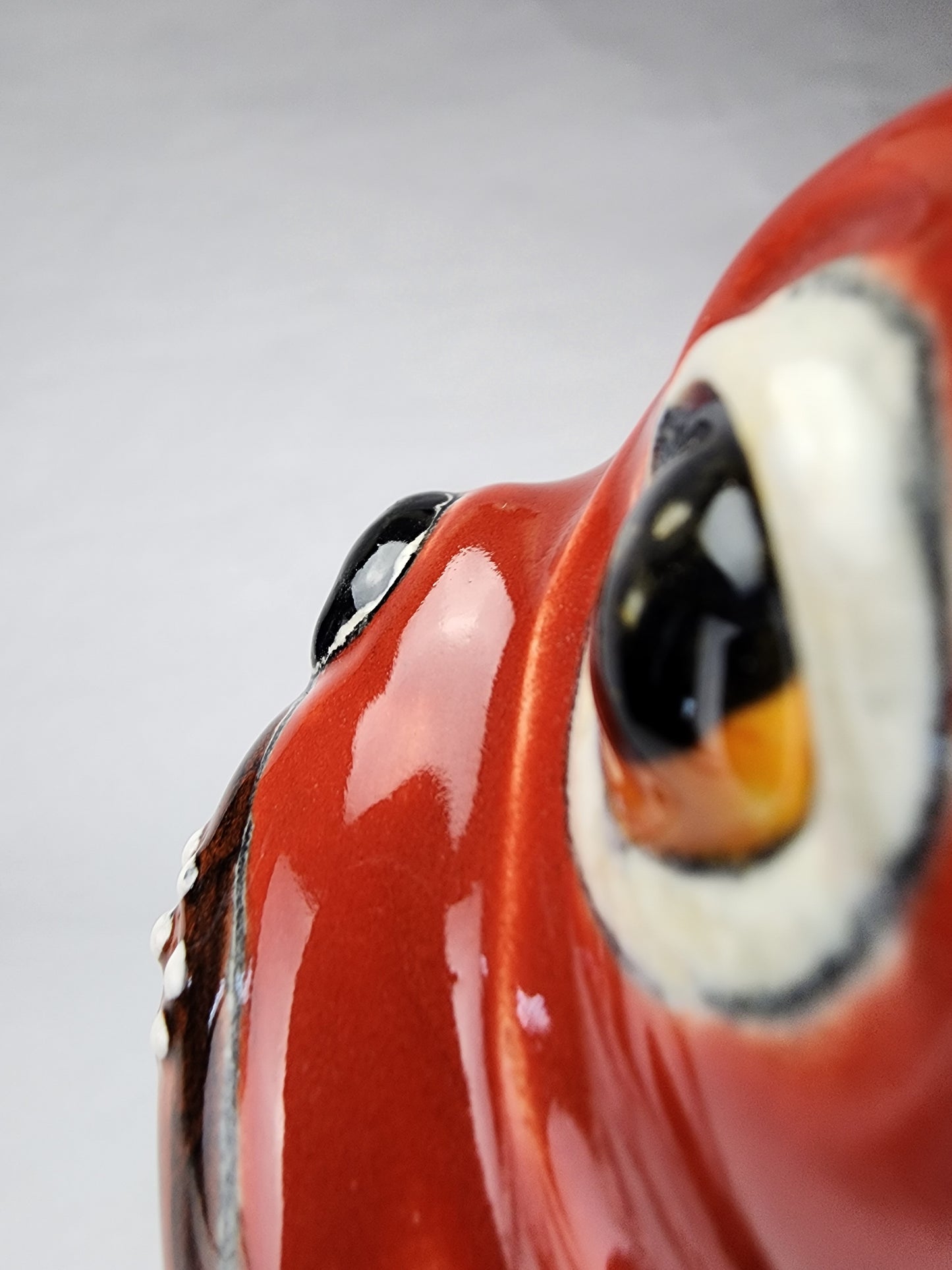 Hand Painted Skateboarding Frenchie Bulldog Ceramic Sculpture