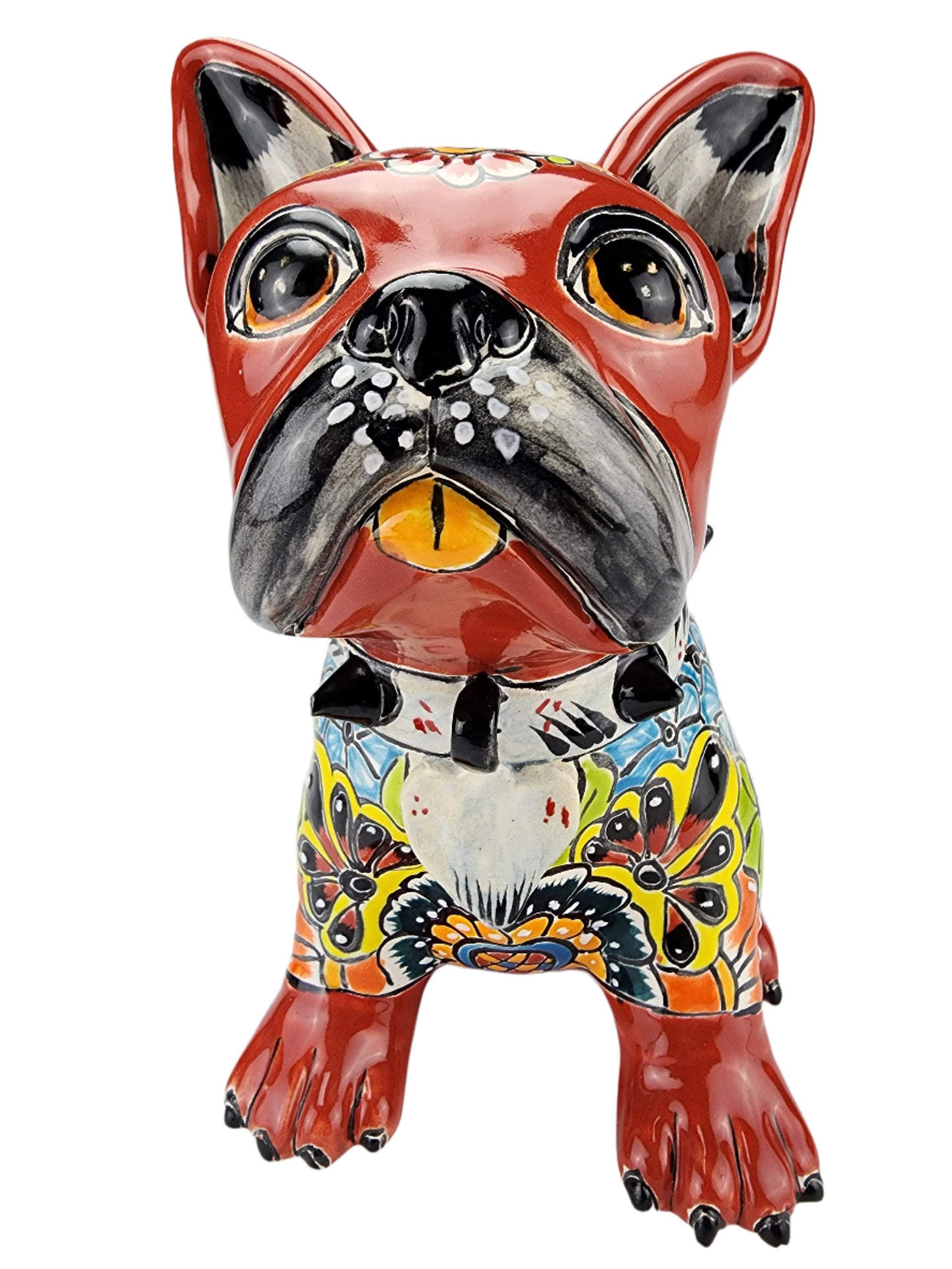 Hand Painted Frenchie Talavera