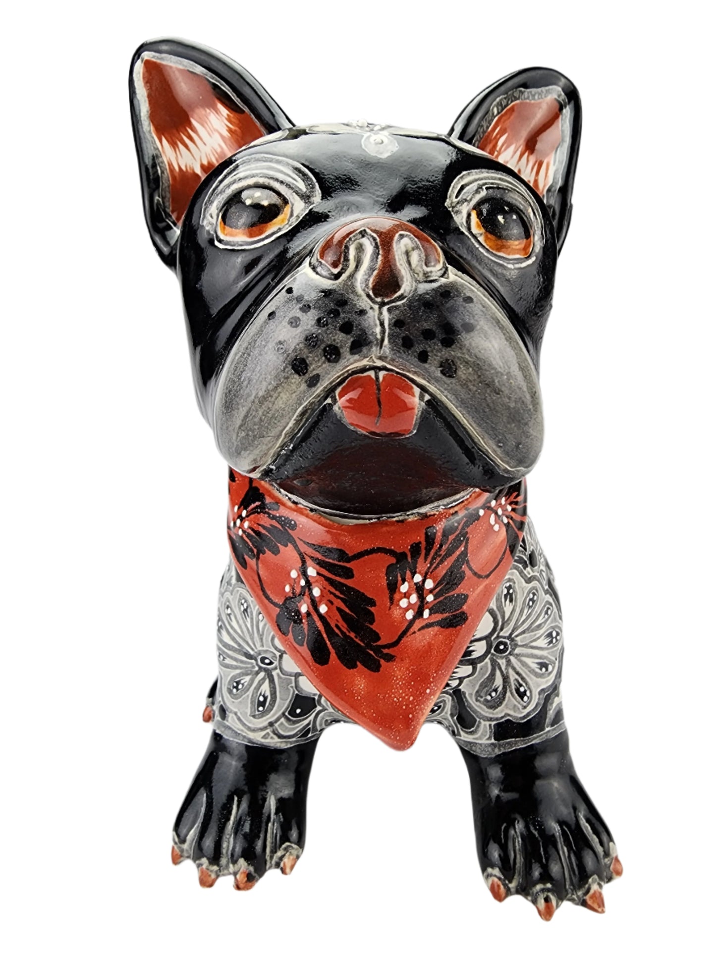 Ceramic Frenchie Figurine Hand Painted